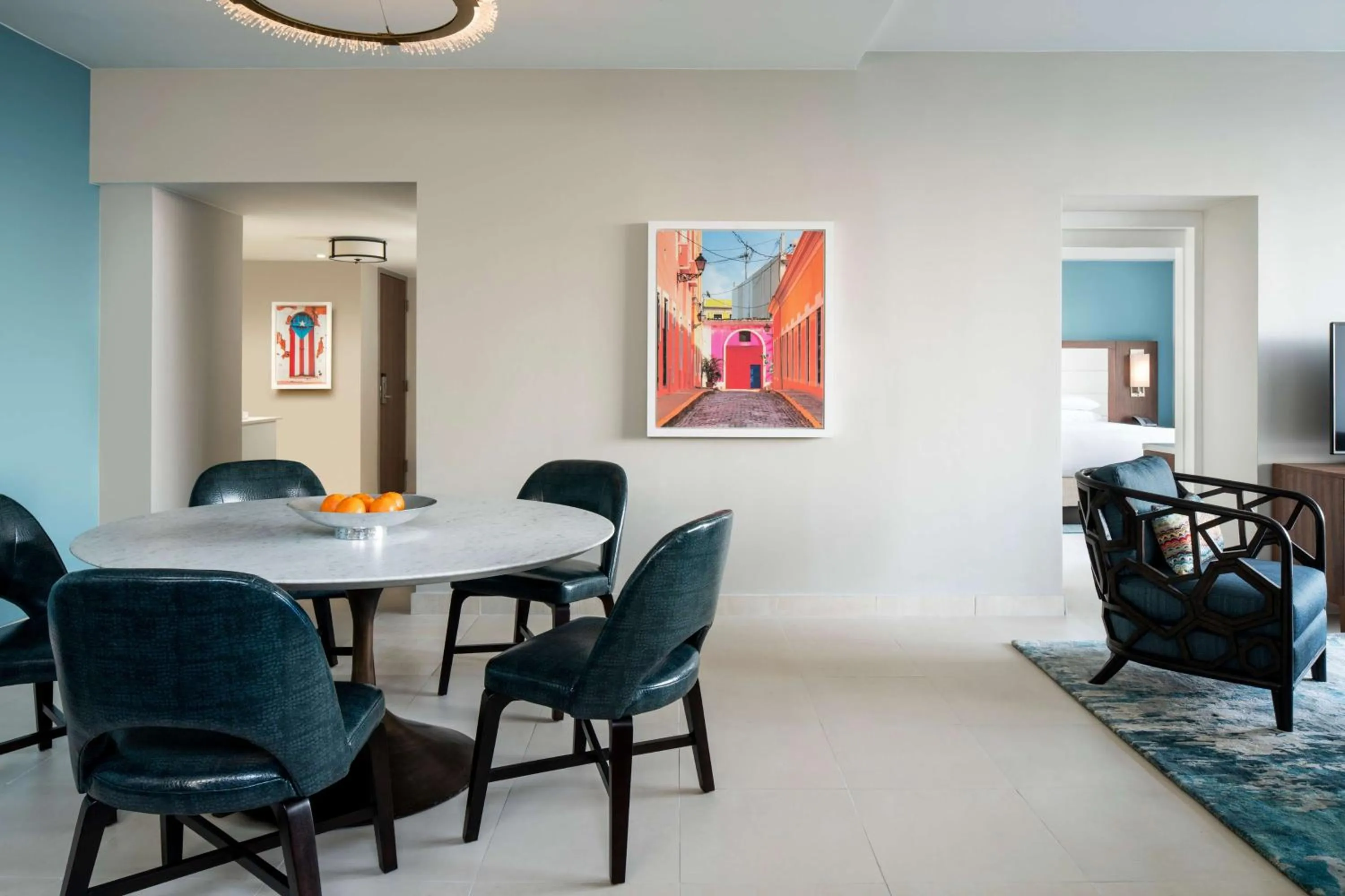 Living room in Caribe Hilton