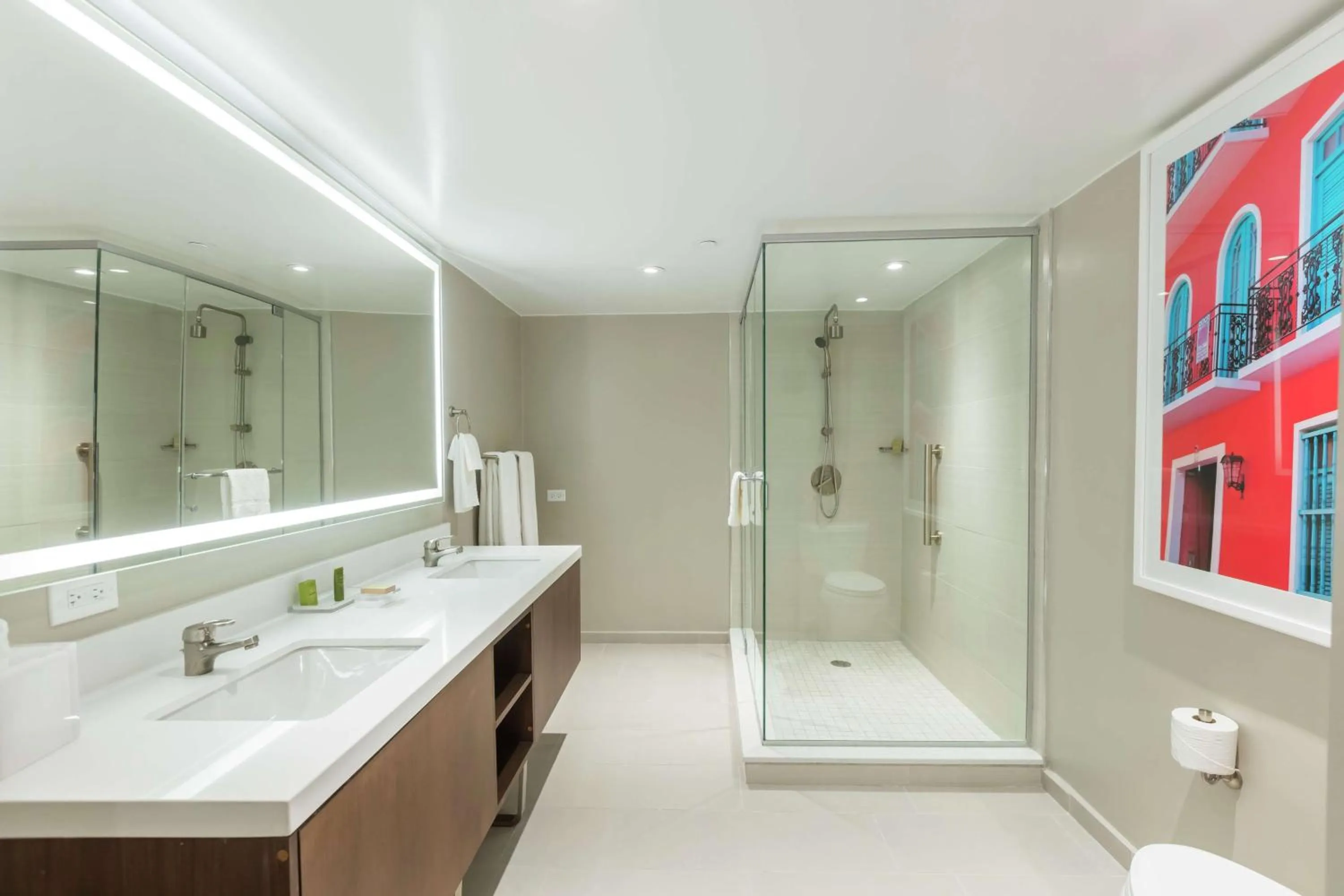 Bathroom in Caribe Hilton