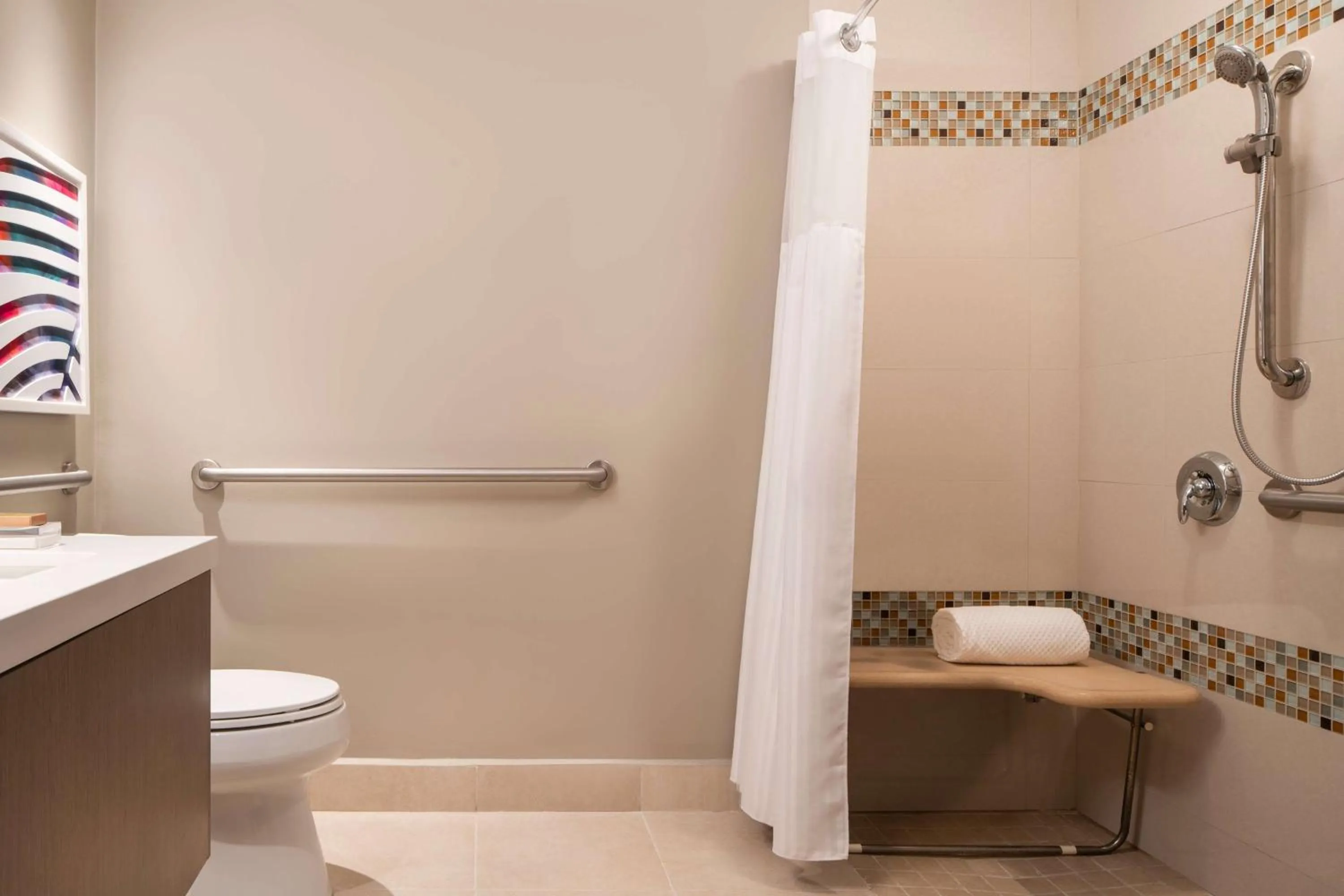 Bathroom in Caribe Hilton