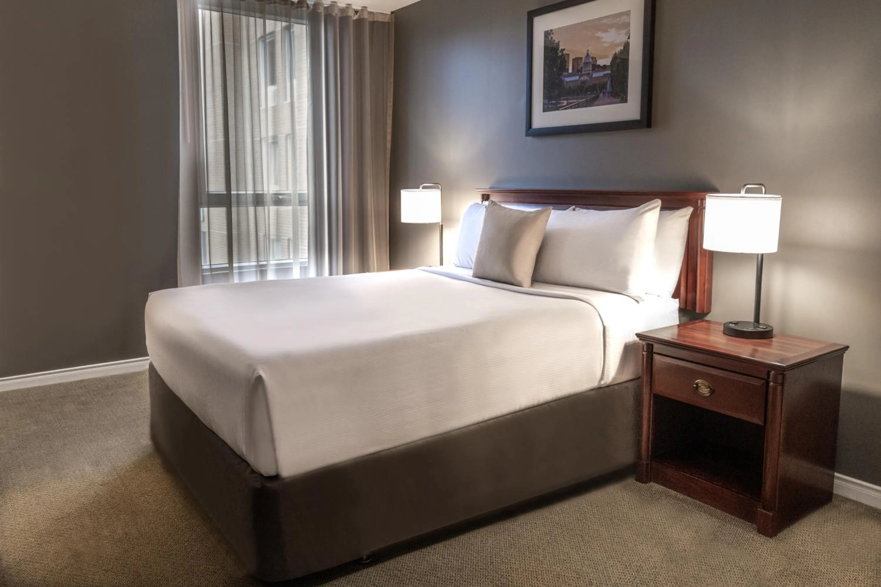 Bed in Hotel Faubourg Montreal Centre-Ville Downtown