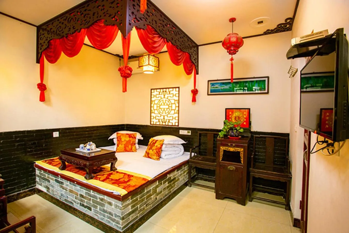 Bedroom, Bed in Pingyao Ji Family Courtyard Inn