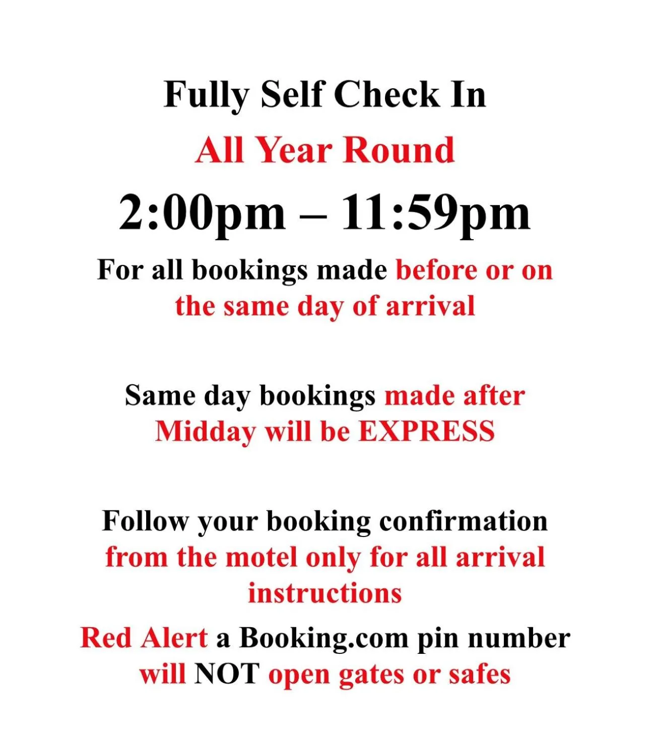 Property building in Pine Tree Motel