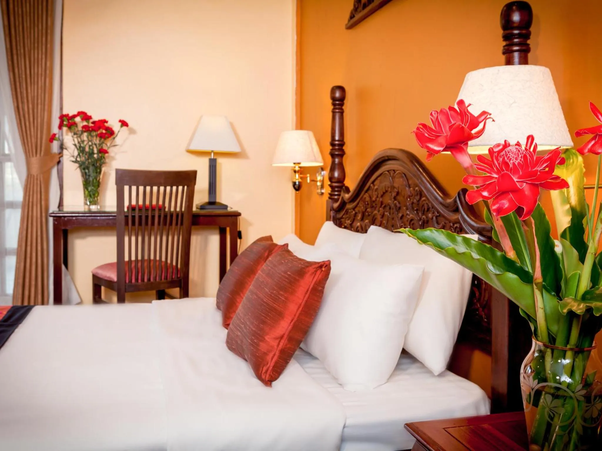 Photo of the whole room, Bed in Chandara Boutique Hotel