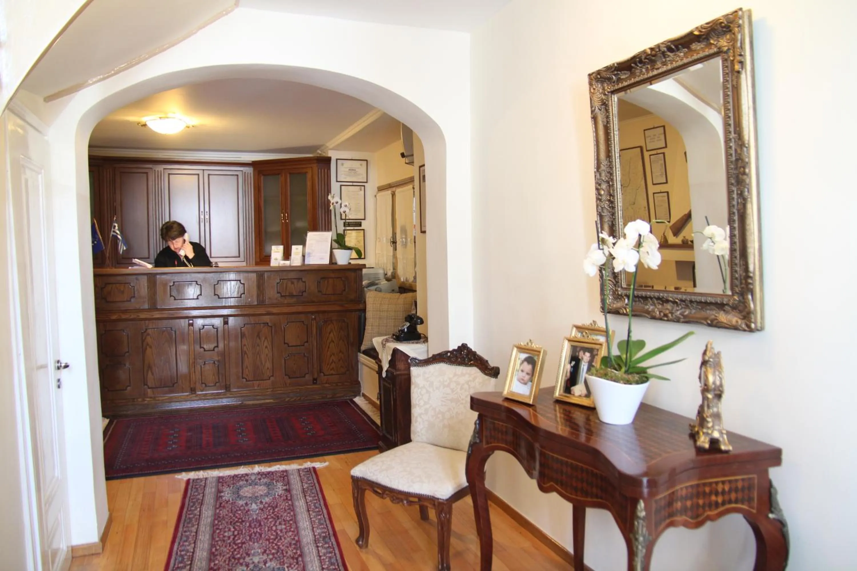 Lobby or reception in Hotel Panellinion