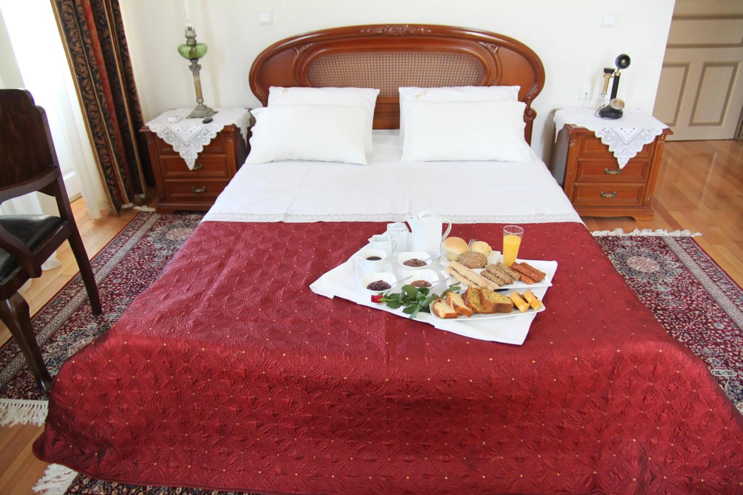 Bed in Hotel Panellinion