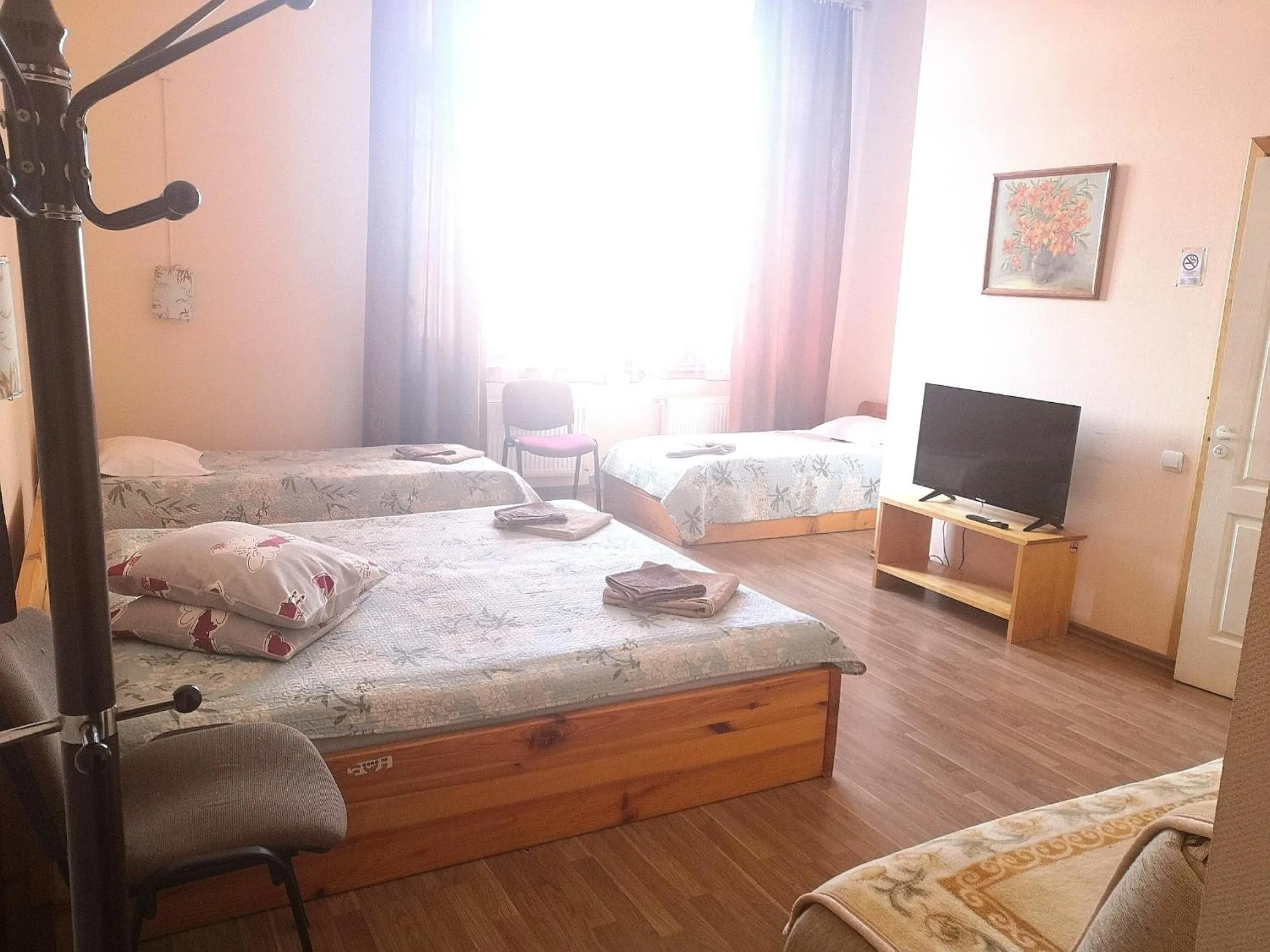 Bed in Hotel Ludza