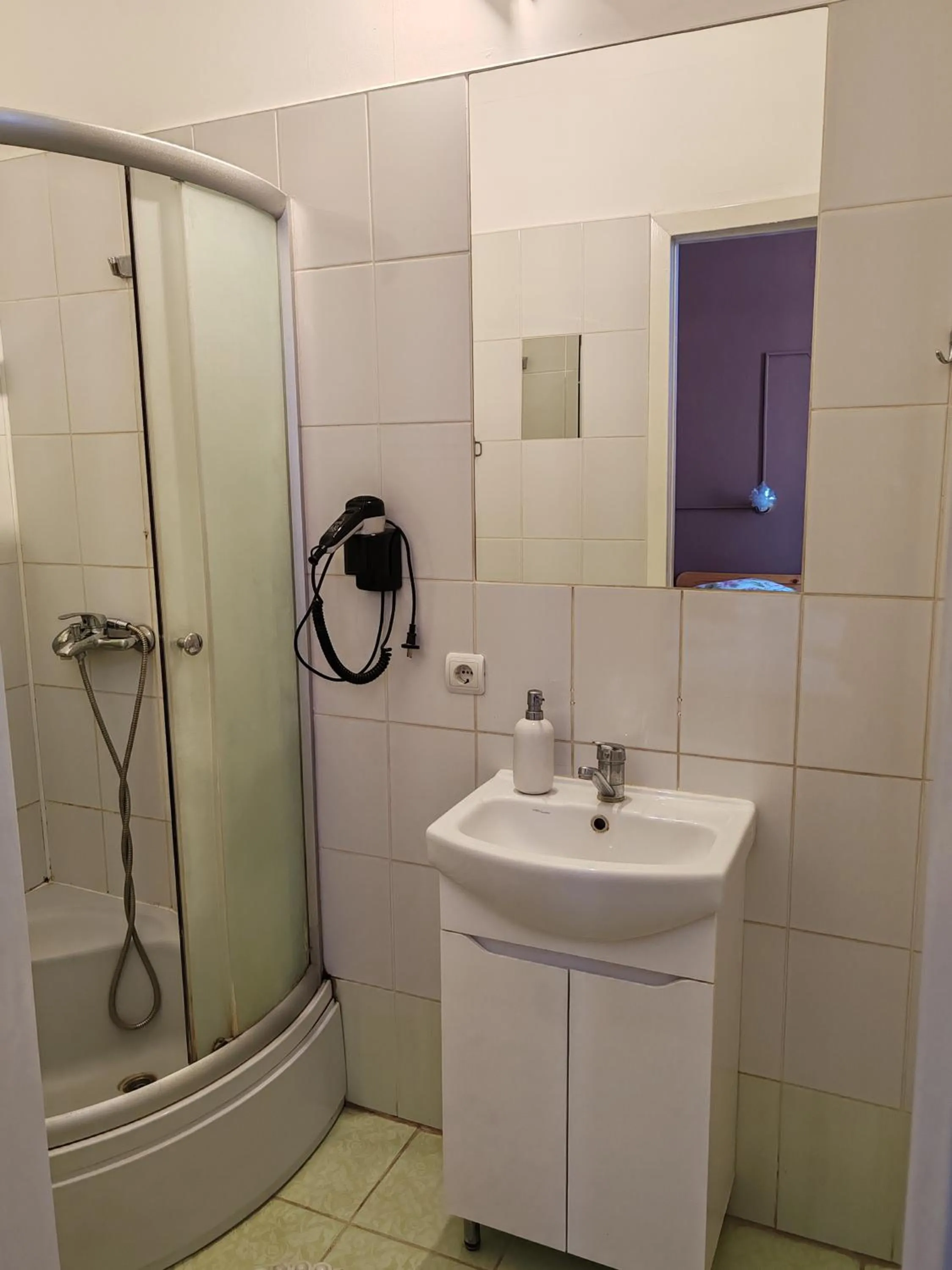 Shower in Hotel Ludza