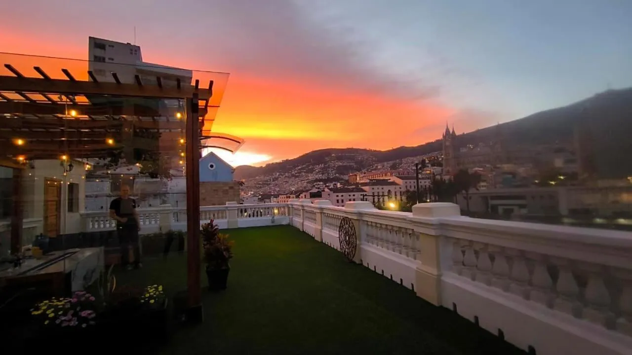 Balcony/Terrace in Boutique Hotel in Quito Hotel Casona 1914