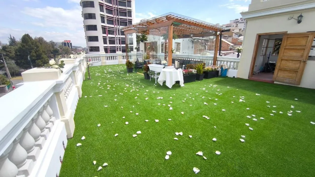 Balcony/Terrace in Boutique Hotel in Quito Hotel Casona 1914