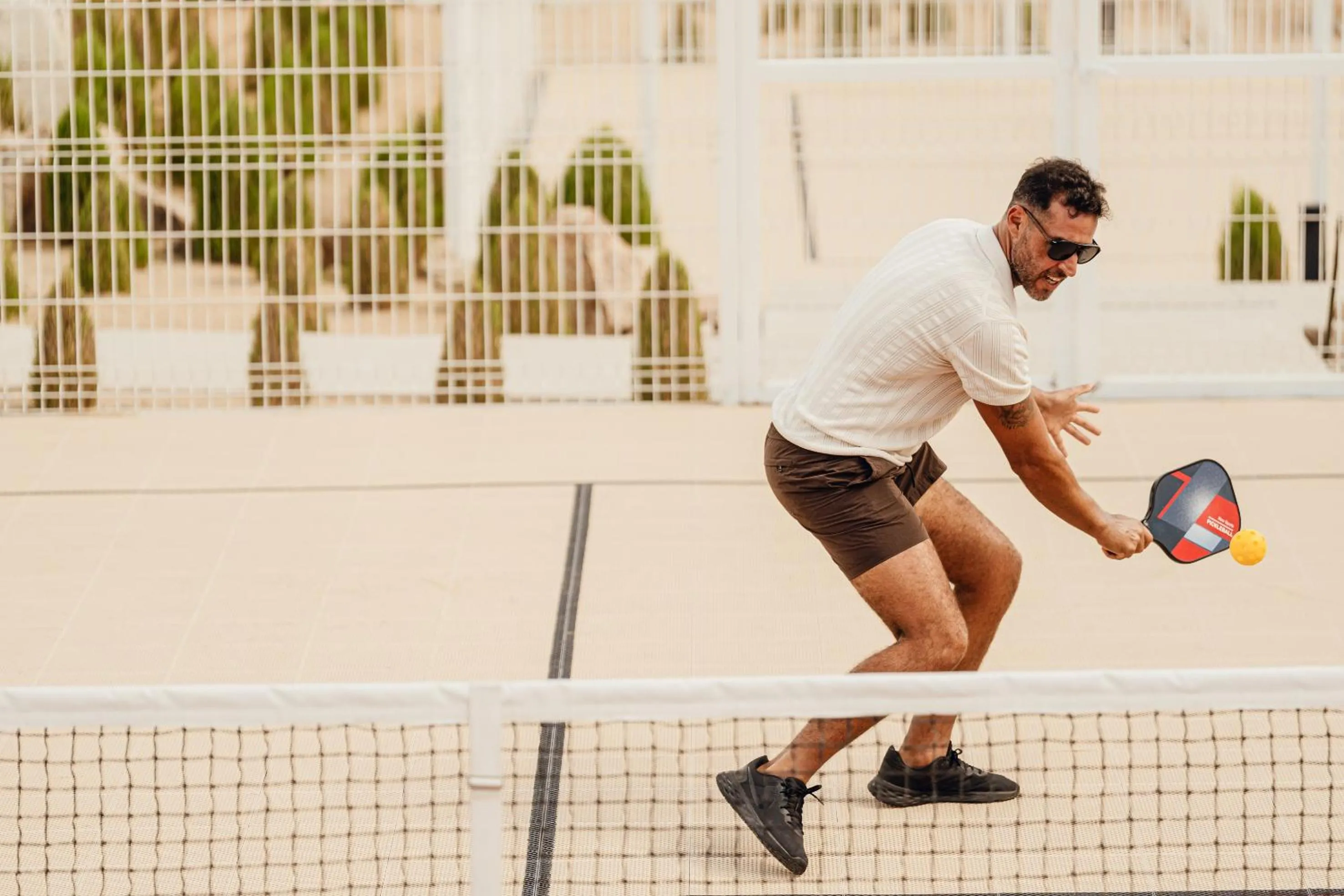Tennis court in Nobu Hotel Los Cabos