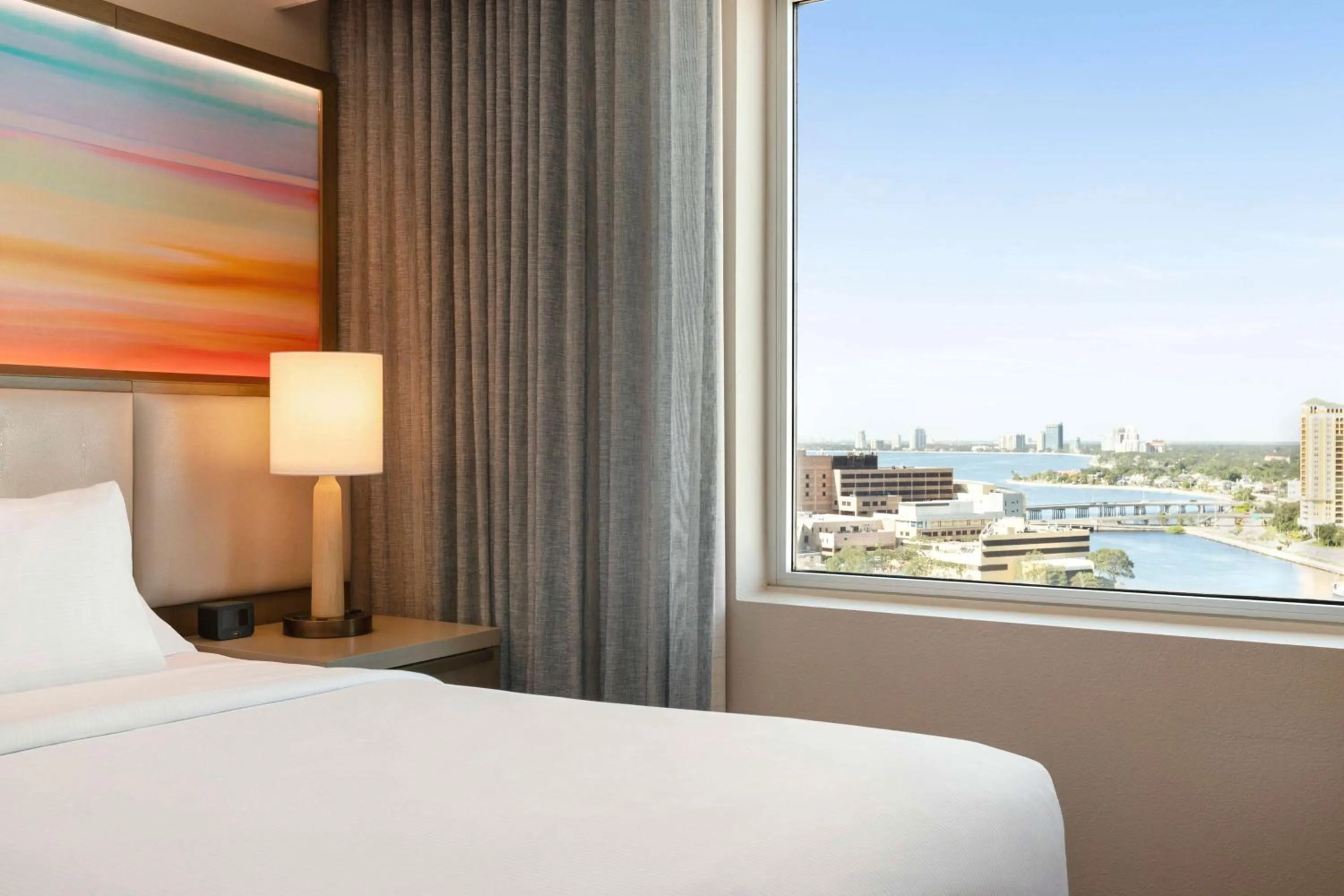 View (from property/room), Bed in Embassy Suites by Hilton Tampa Downtown Convention Center