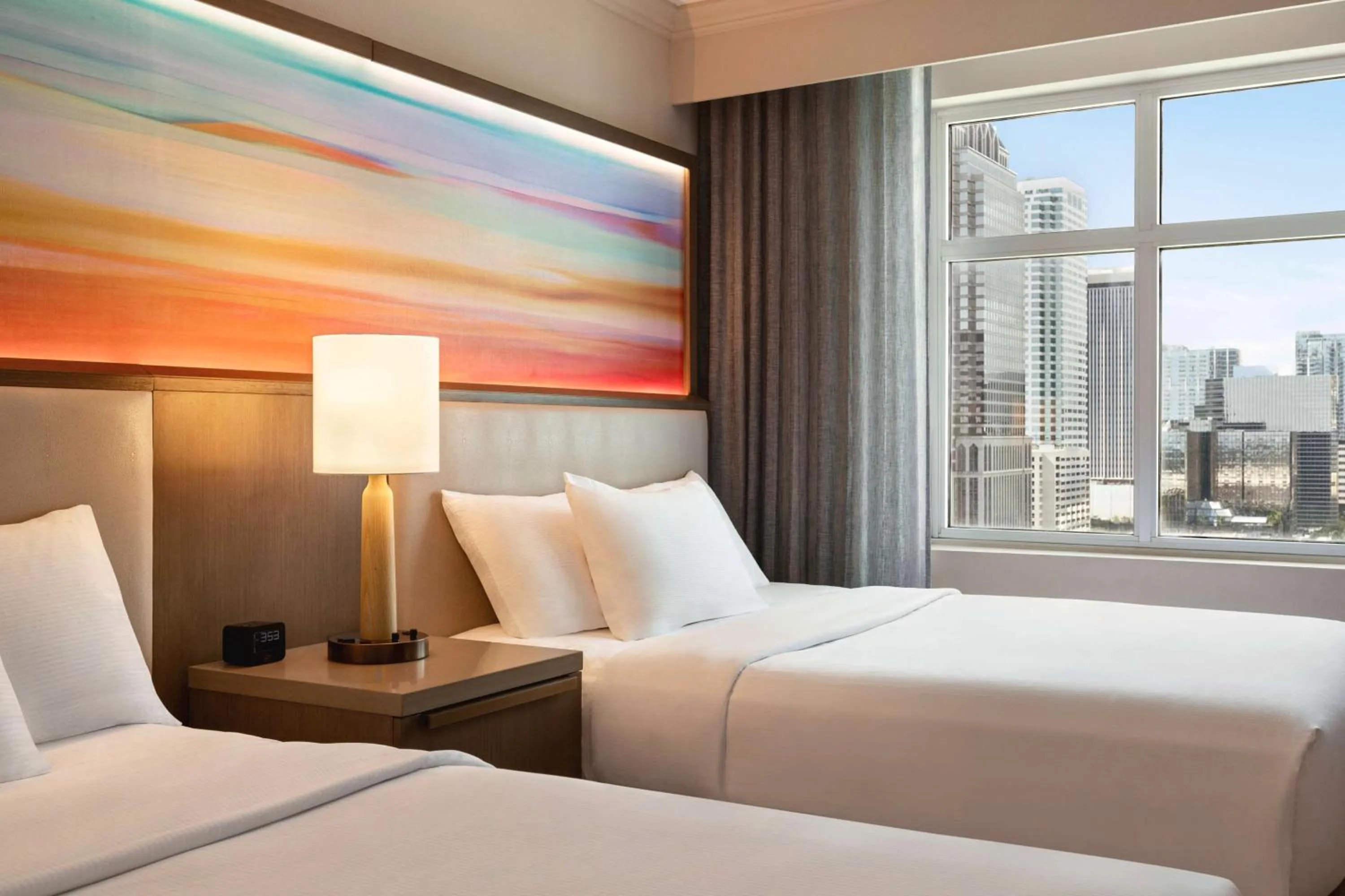 View (from property/room), Bed in Embassy Suites by Hilton Tampa Downtown Convention Center