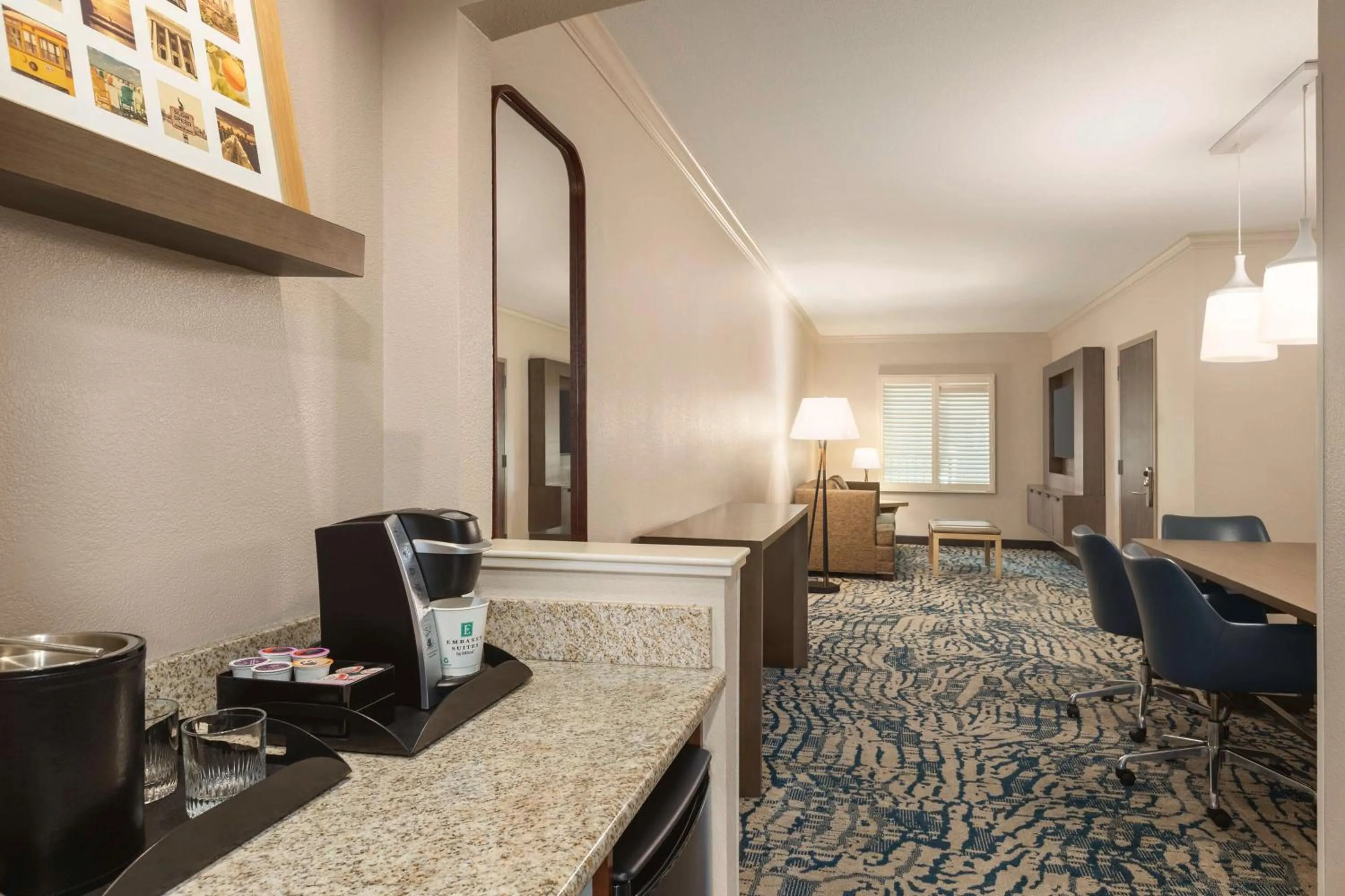 Living room in Embassy Suites by Hilton Tampa Downtown Convention Center