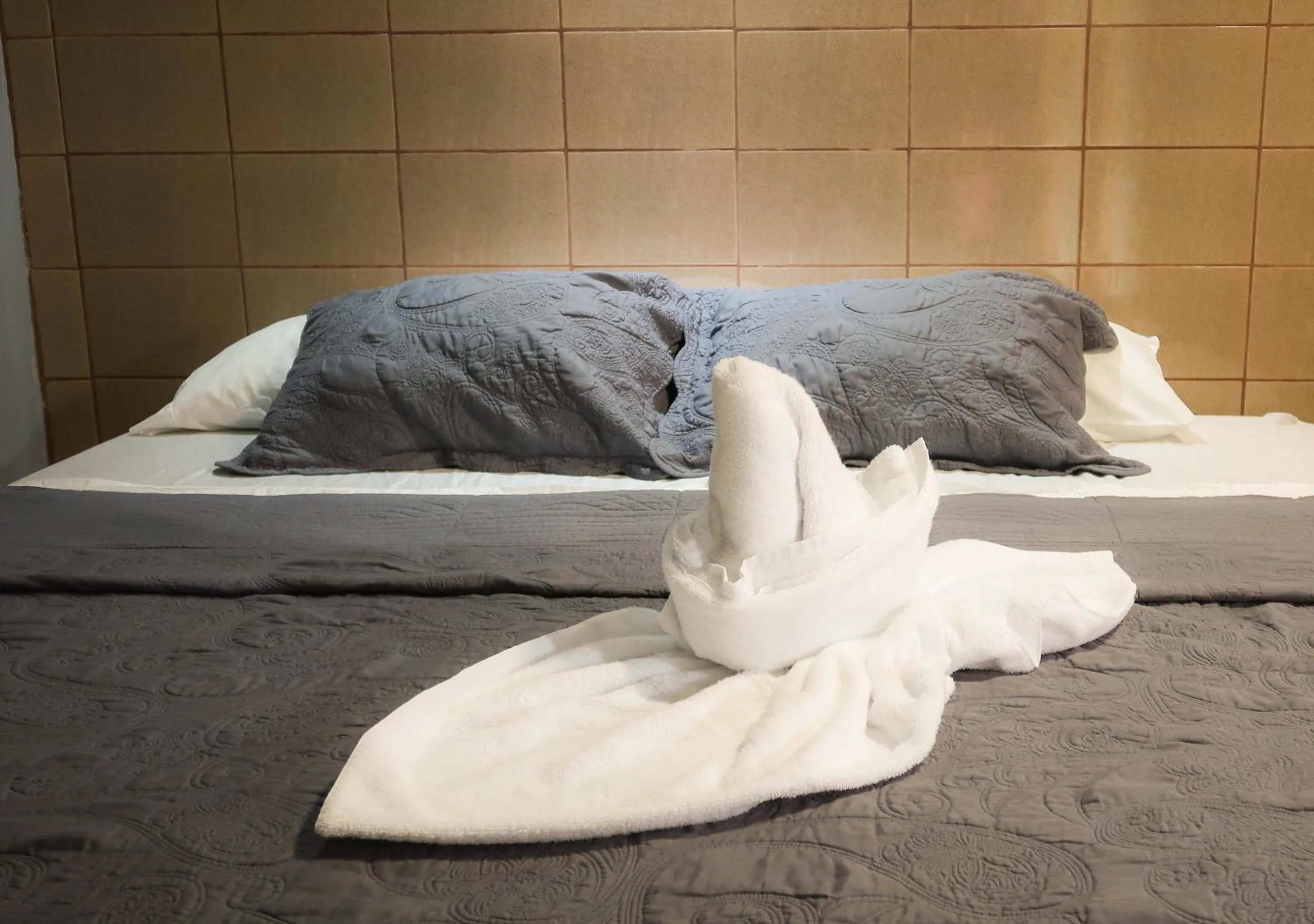 Bed in Hotel Hoja de Oro Corcovado