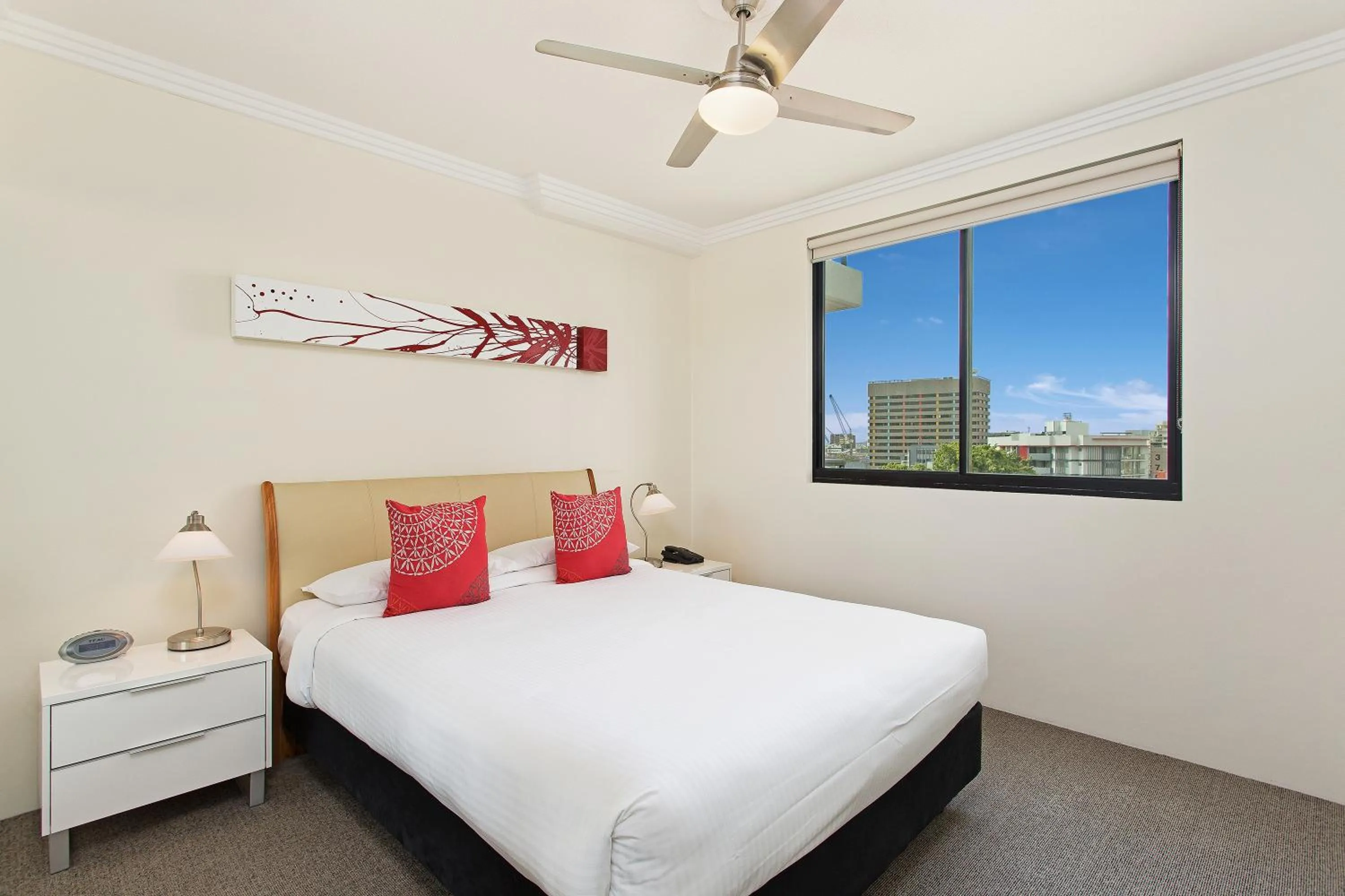 Bed in Republic Apartments Brisbane City