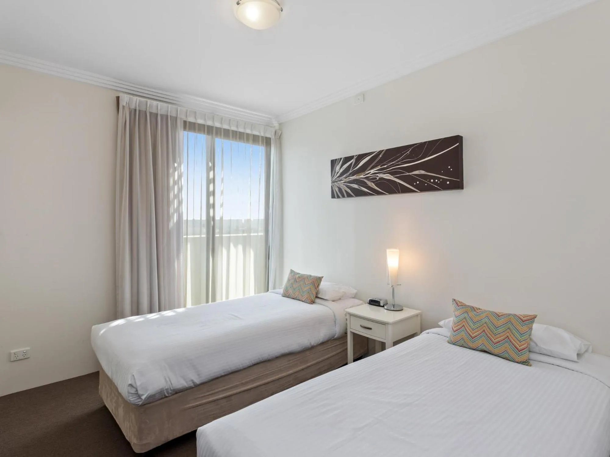 Bedroom, Bed in Republic Apartments Brisbane City