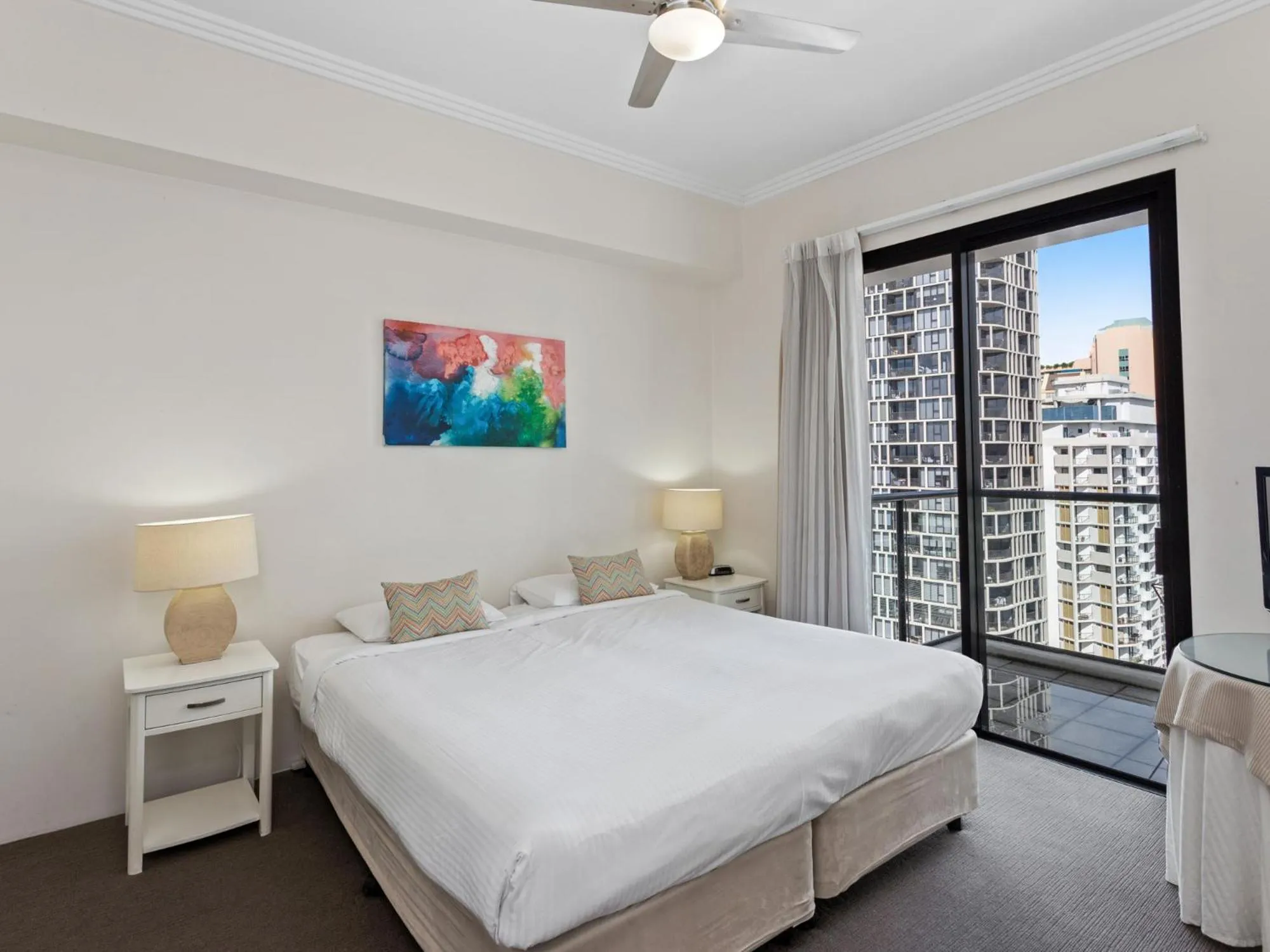 Bedroom, Bed in Republic Apartments Brisbane City