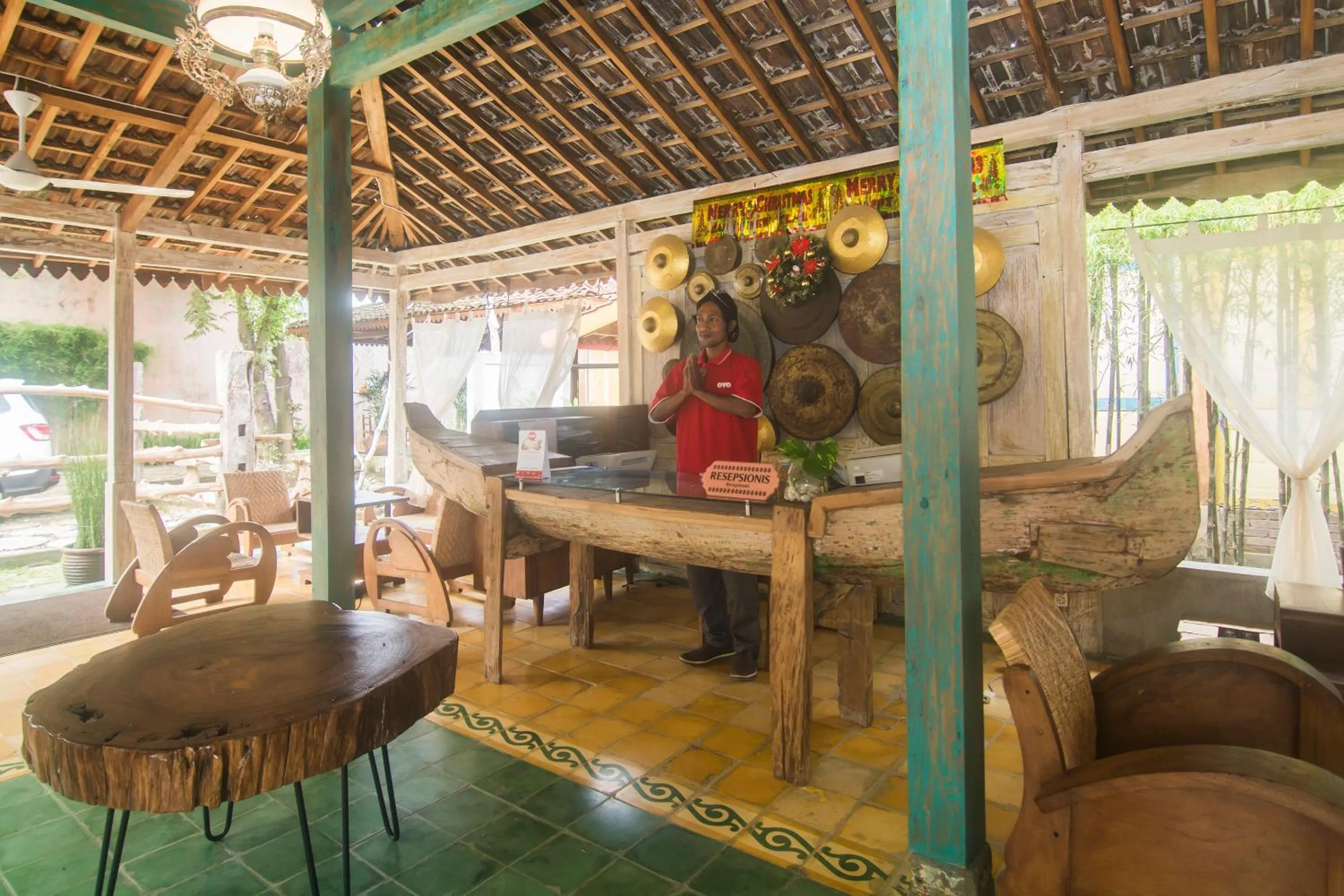 Lobby or reception in Kampung Lawasan Heritage Cottage