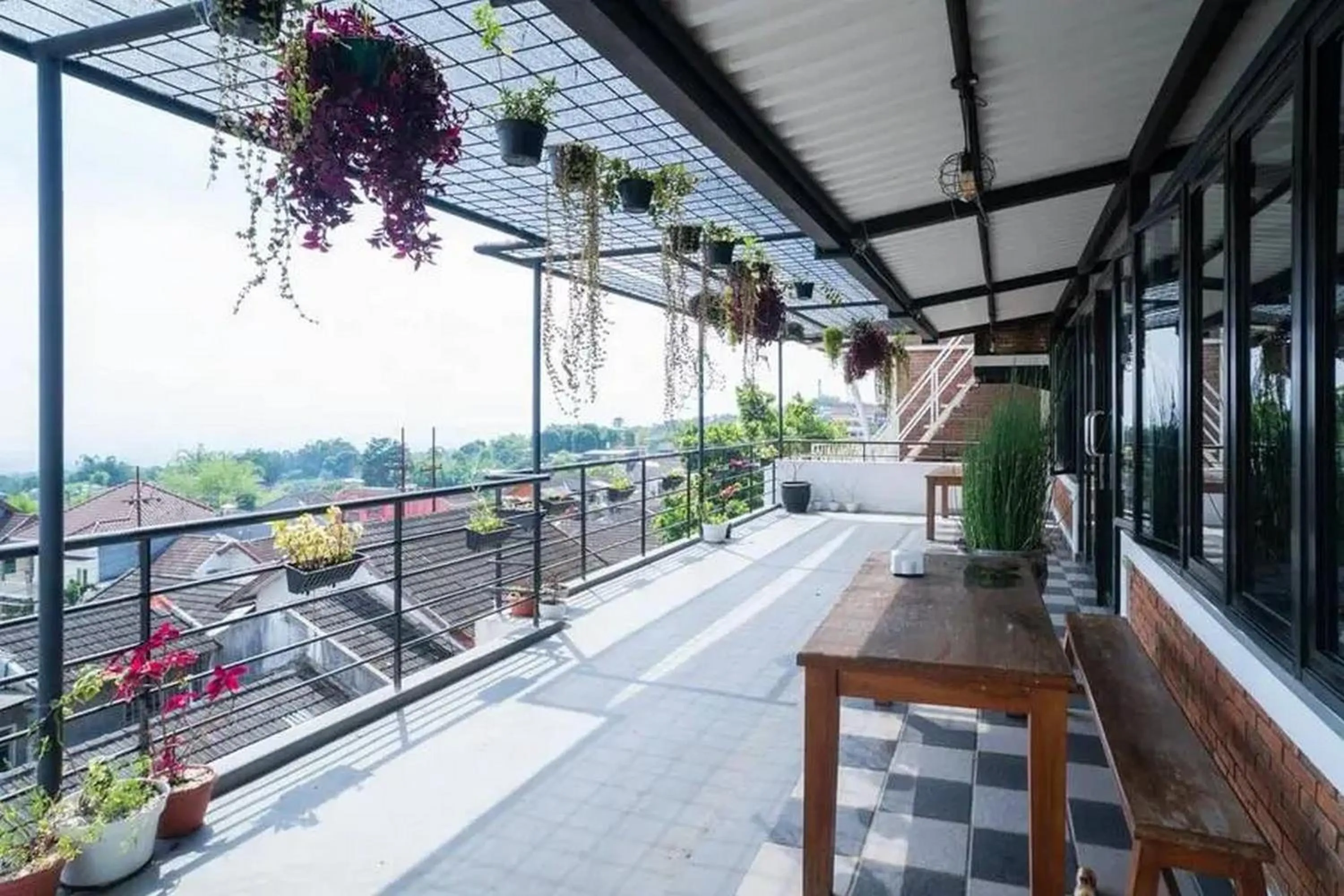 Balcony/Terrace in Urbanview Hotel Omah Anin Batu by RedDoorz