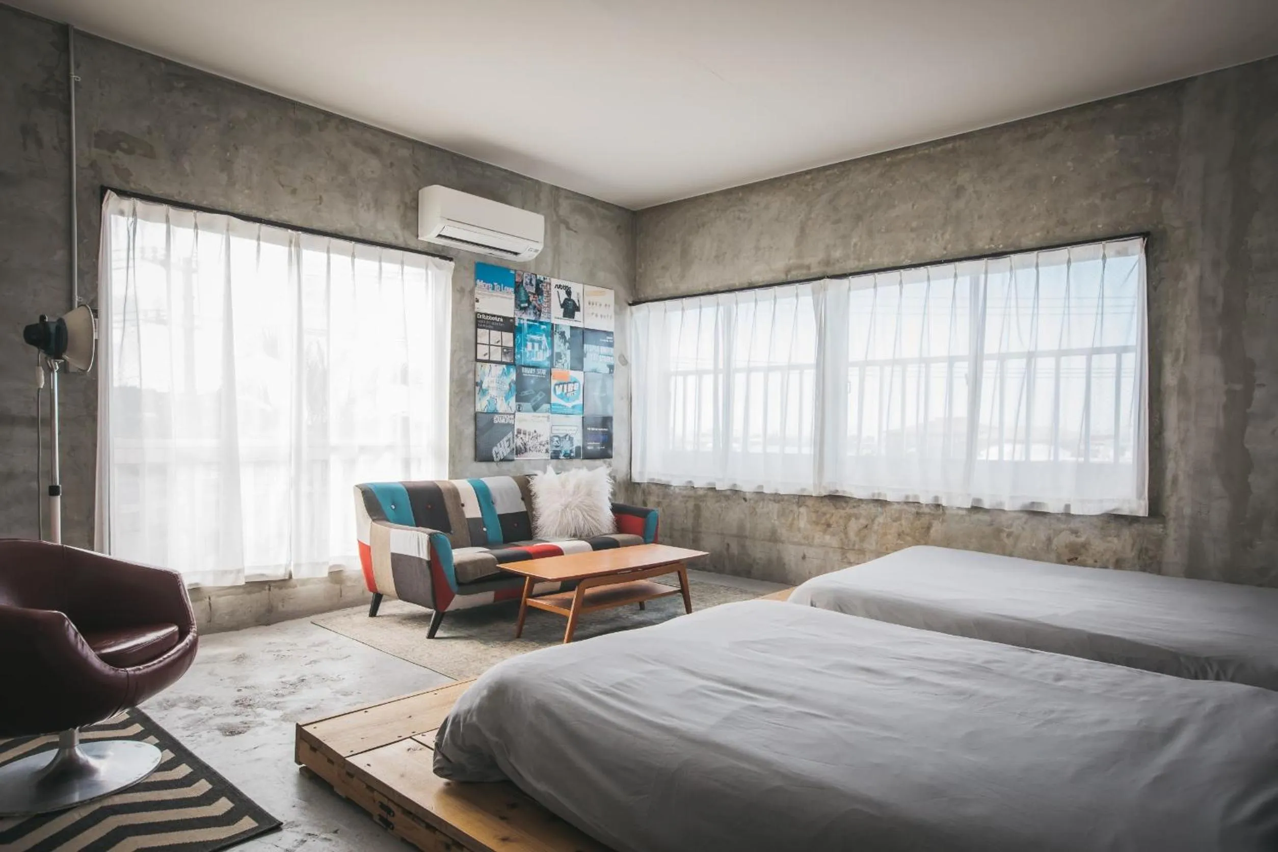 Bed in Yanbaru Hostel