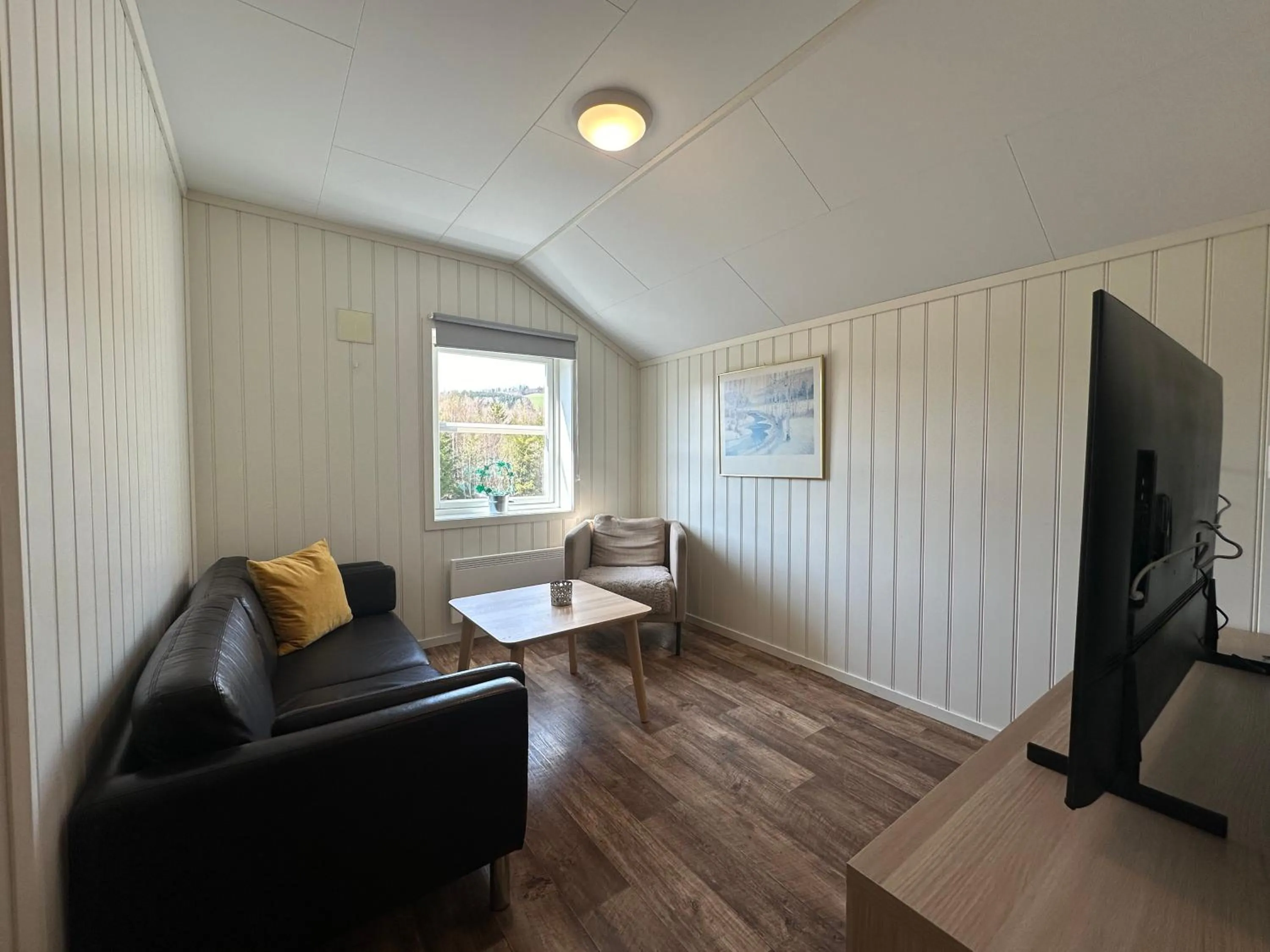 Living room in Sveastranda Camping