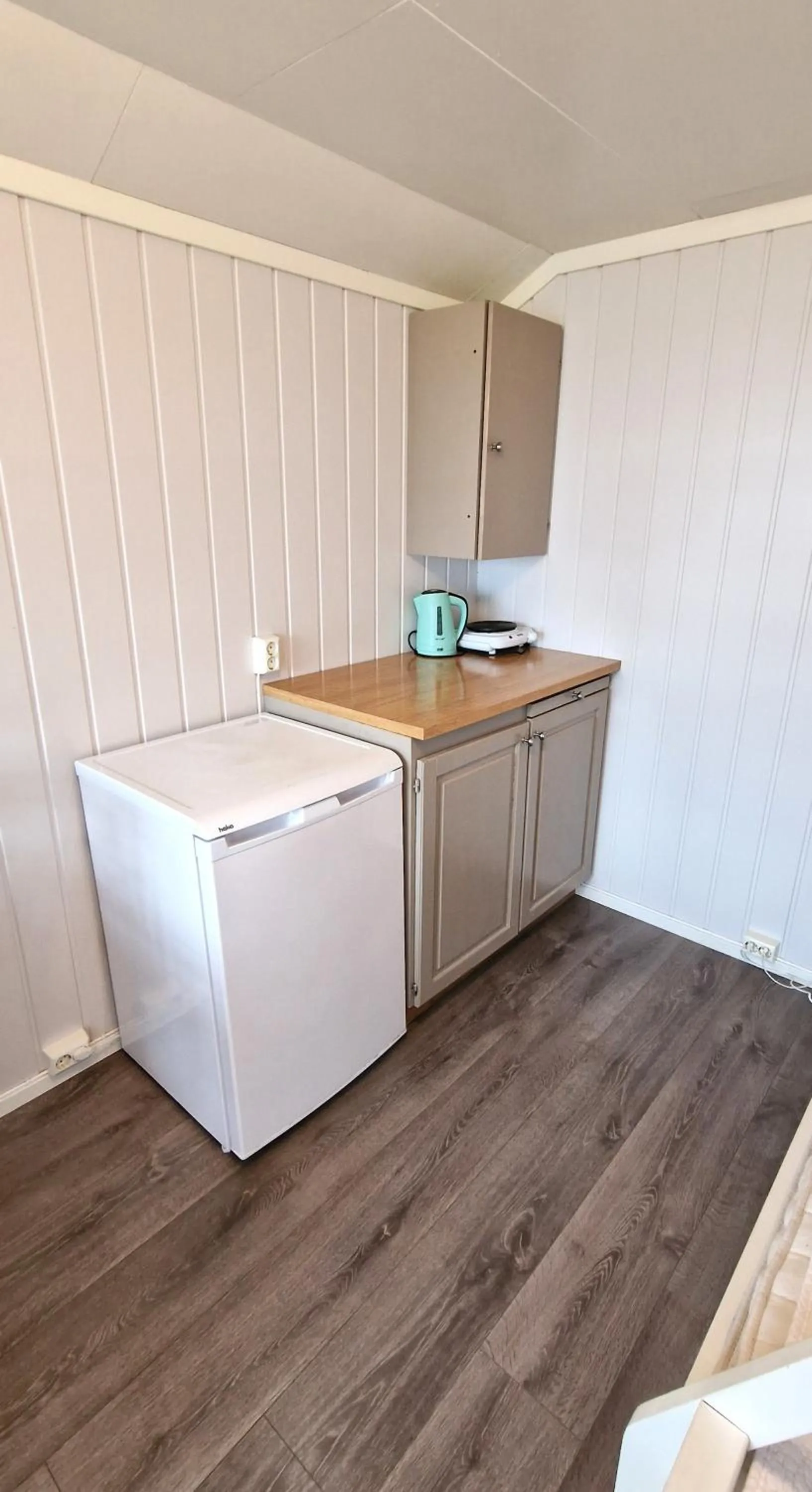 Kitchen or kitchenette in Sveastranda Camping