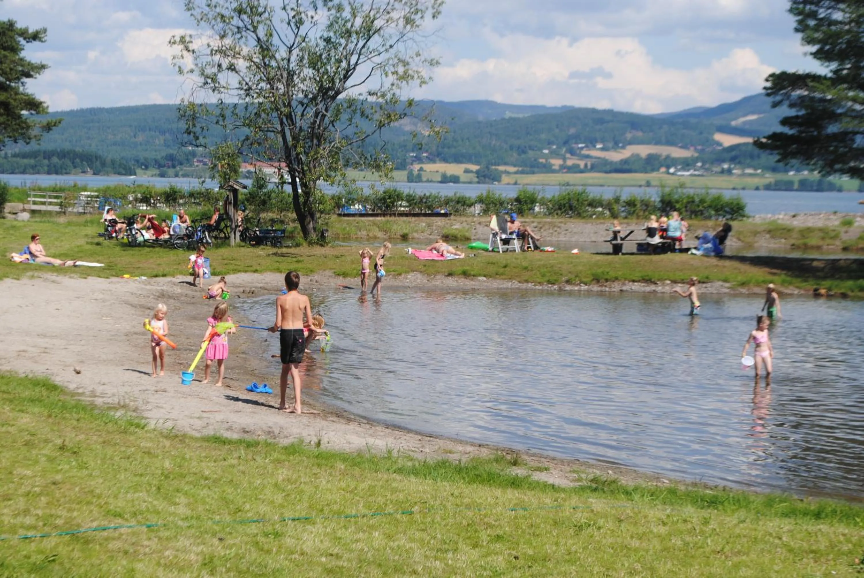 Beach in Sveastranda Camping