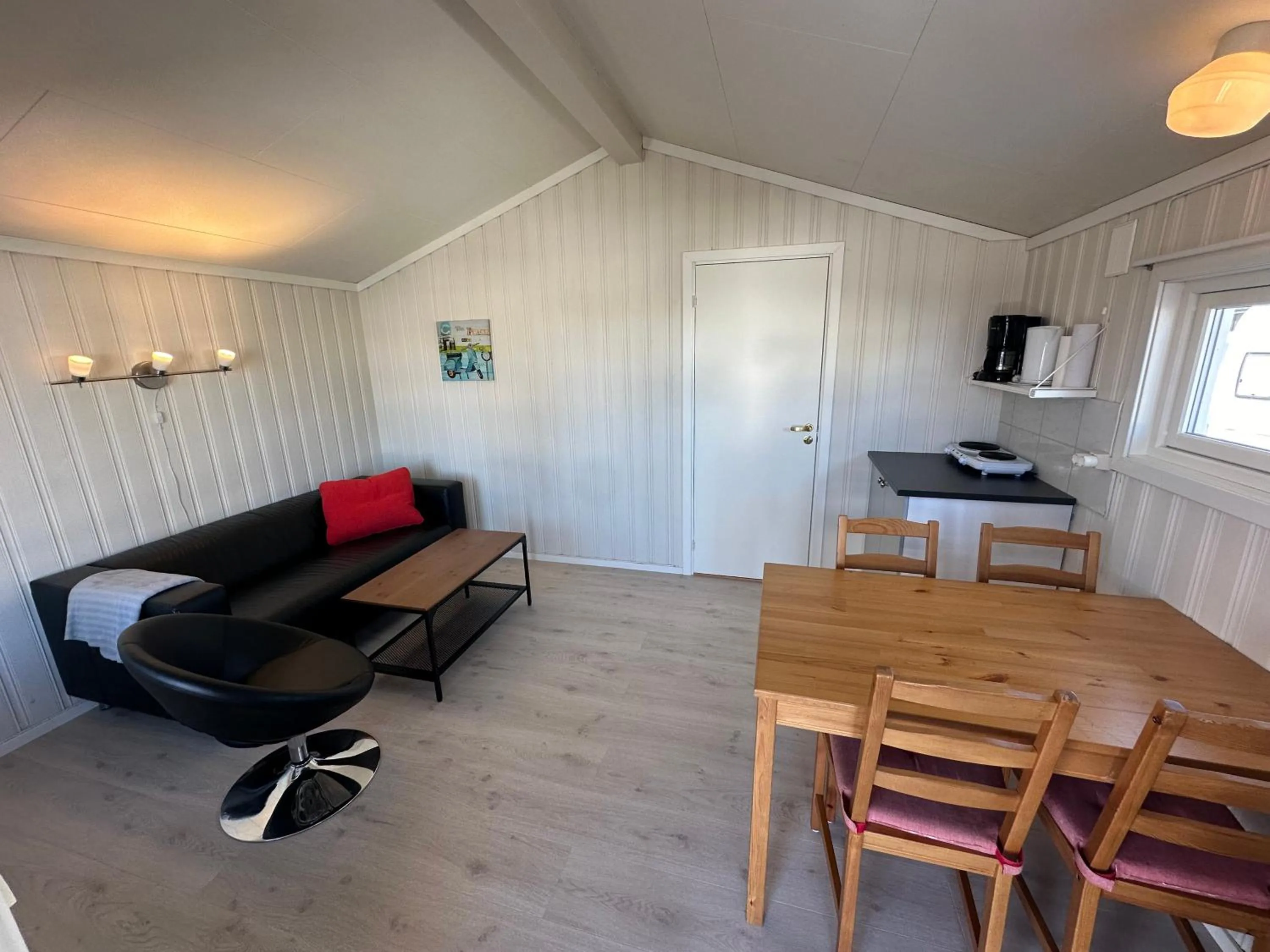 Kitchen or kitchenette in Sveastranda Camping