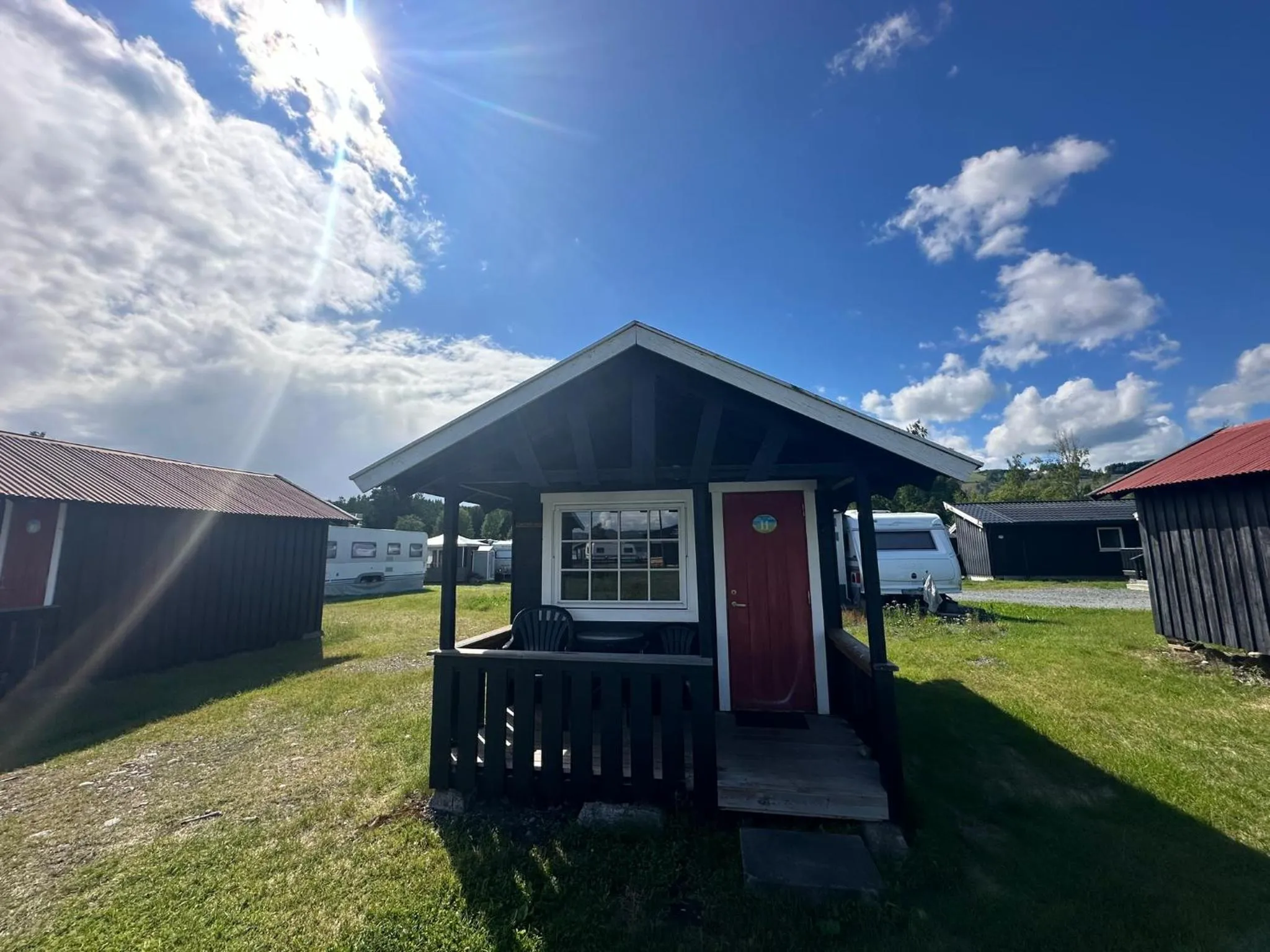 Facade/entrance in Sveastranda Camping