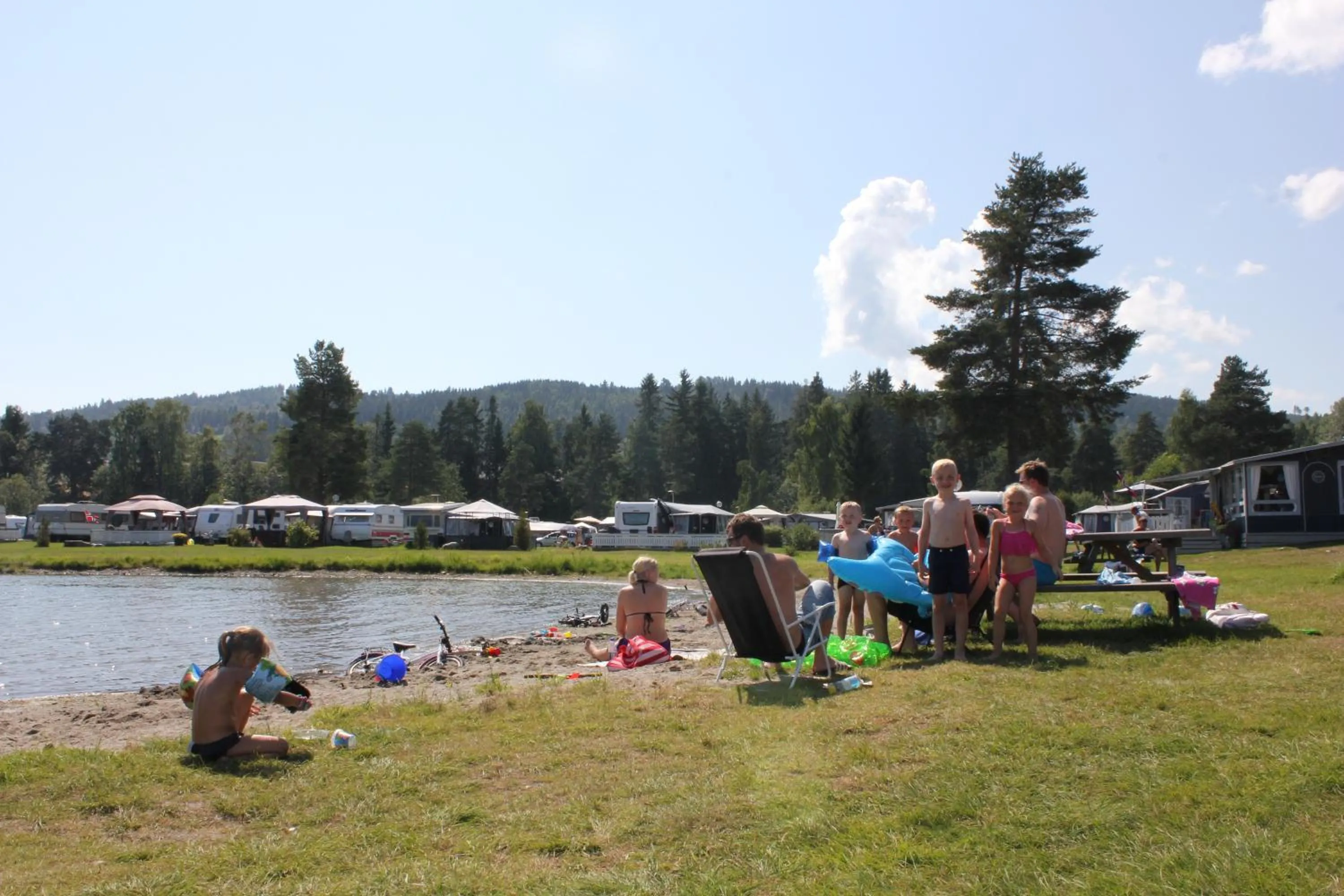 Beach in Sveastranda Camping