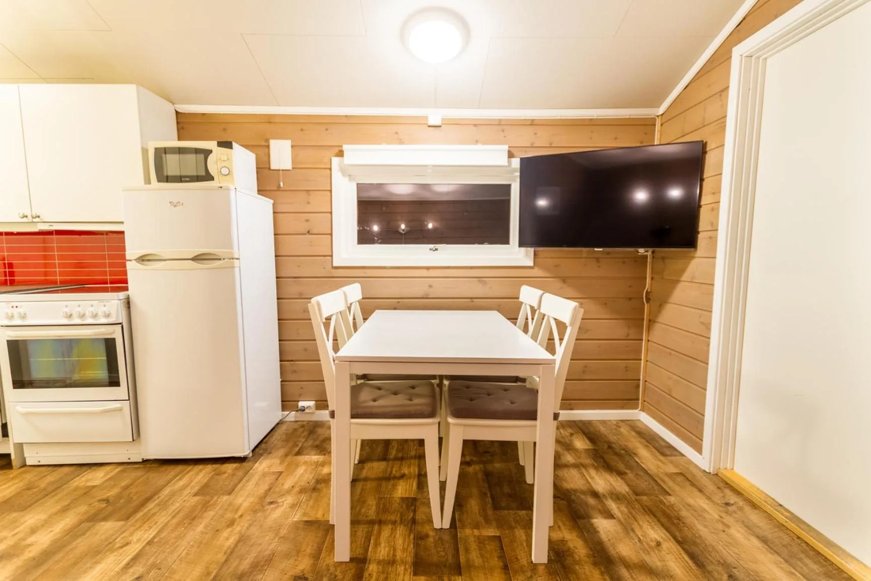 Kitchen or kitchenette in Sveastranda Camping