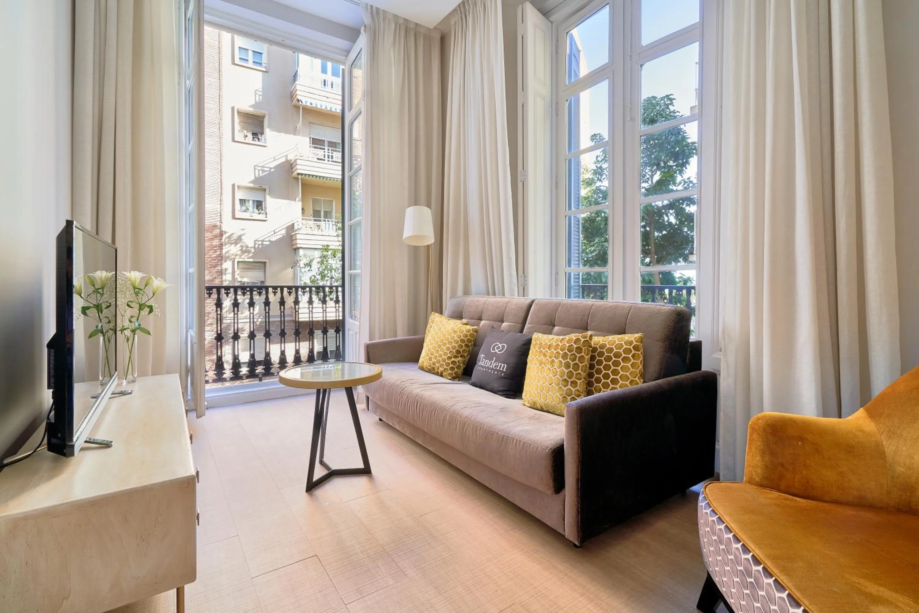 Living room in Tandem Soho Suites