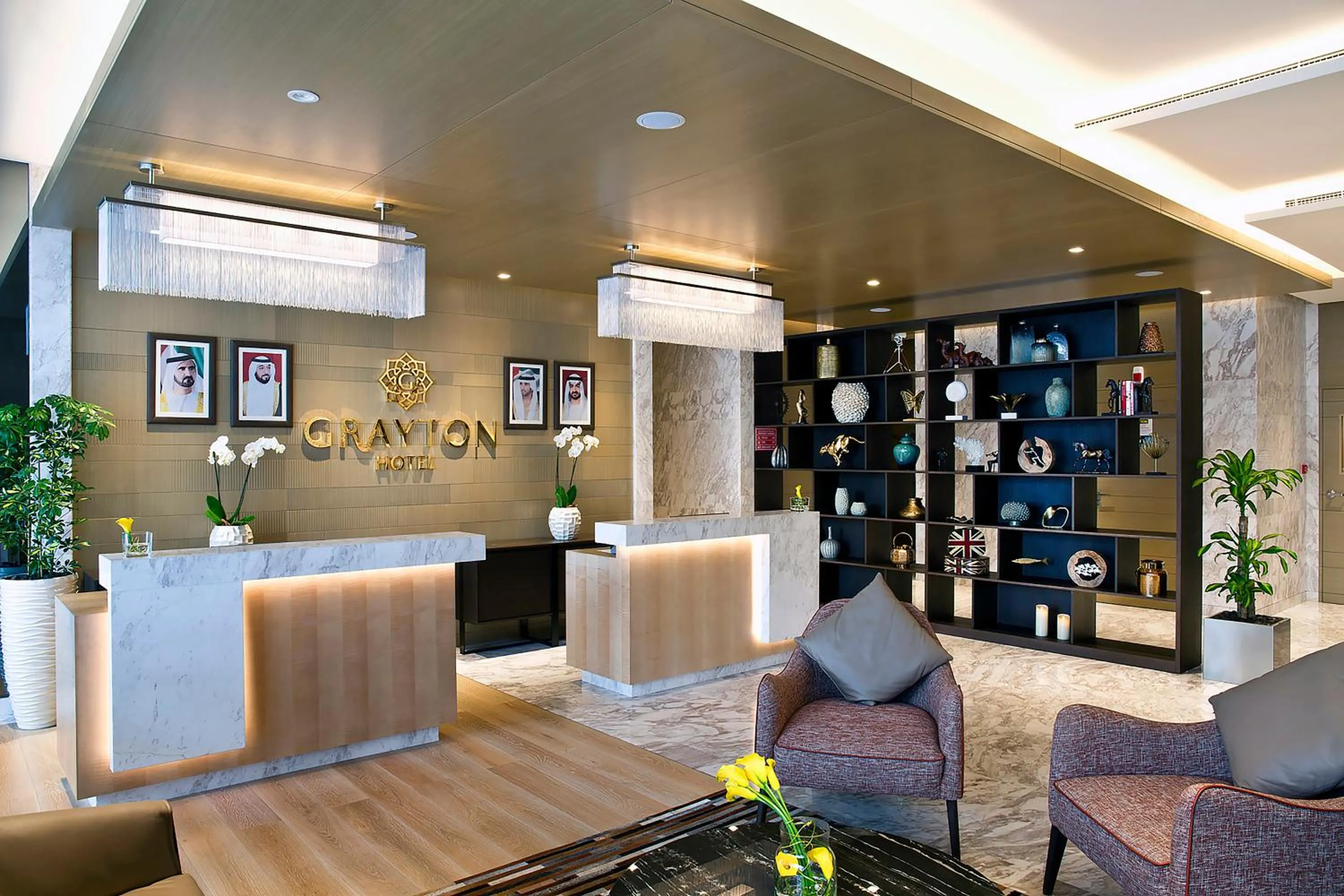 Lobby or reception in Grayton Hotel by Blazon Hotels