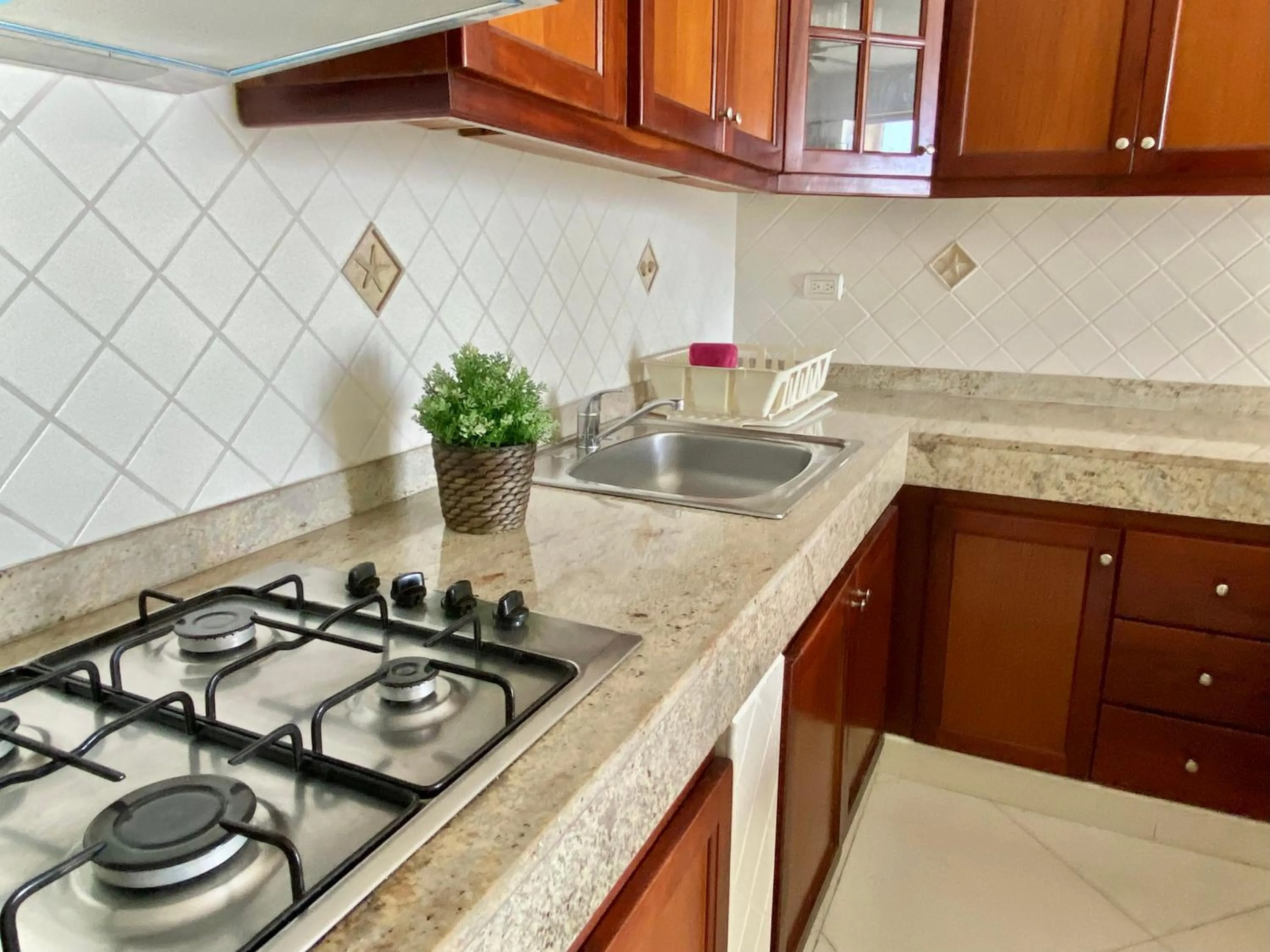 Kitchen or kitchenette in Hotel Shakey