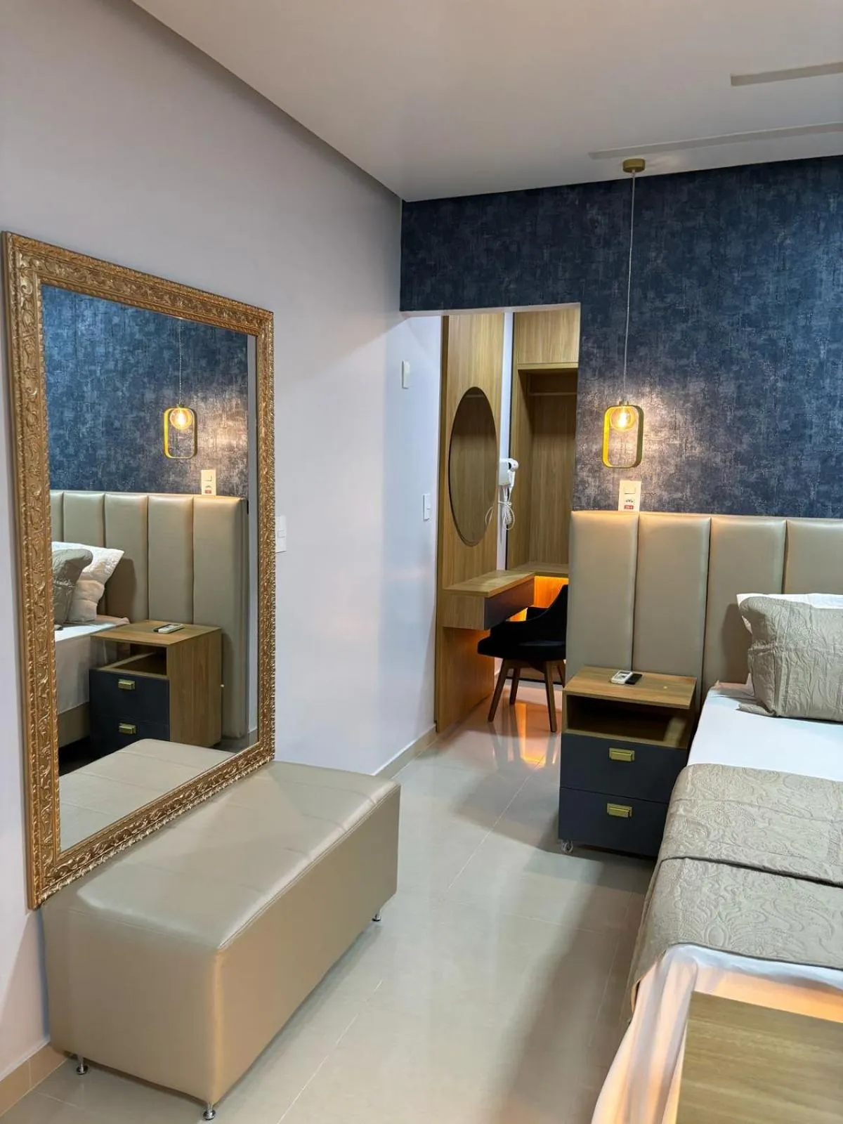 Bed in Augusto Palace Hotel