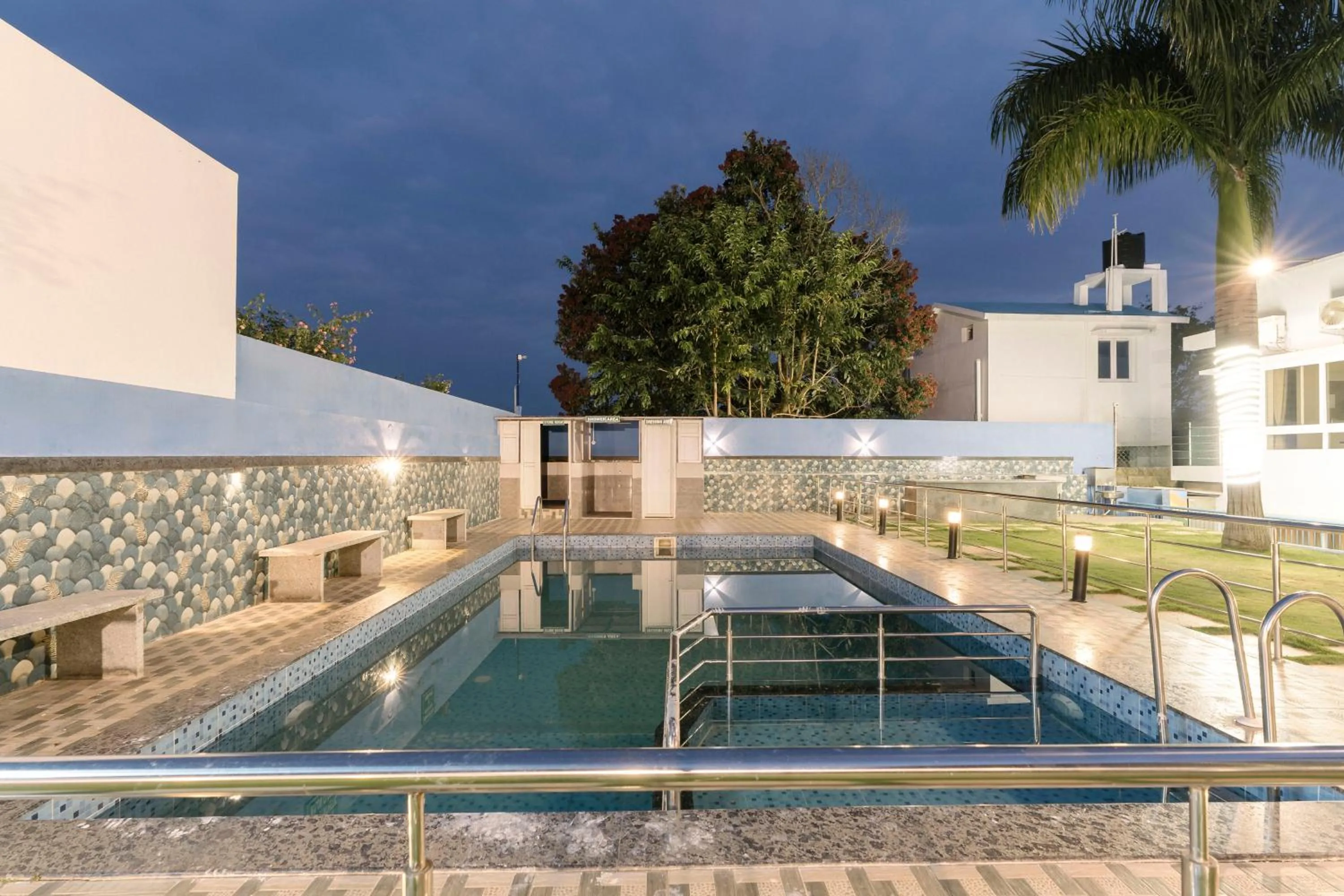 Swimming pool in Treebo SNS Grand Inn With Swimming Pool