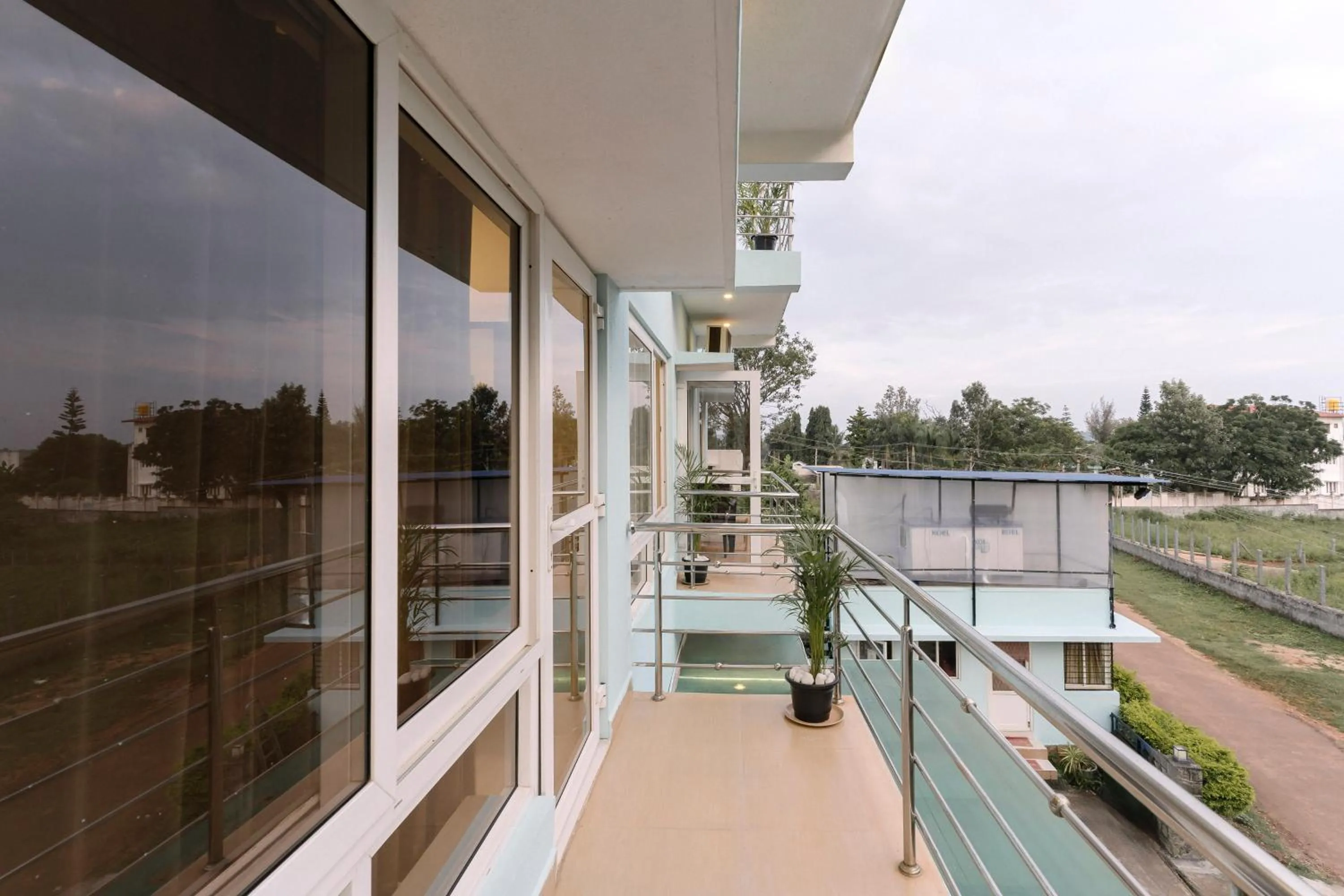 Balcony/Terrace in Treebo SNS Grand Inn With Swimming Pool