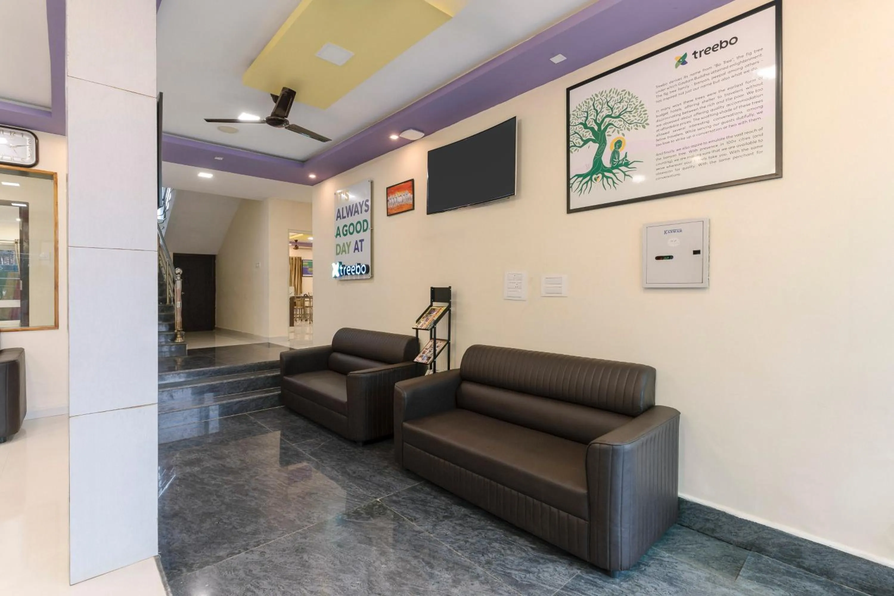 Seating area in Treebo SNS Grand Inn With Swimming Pool