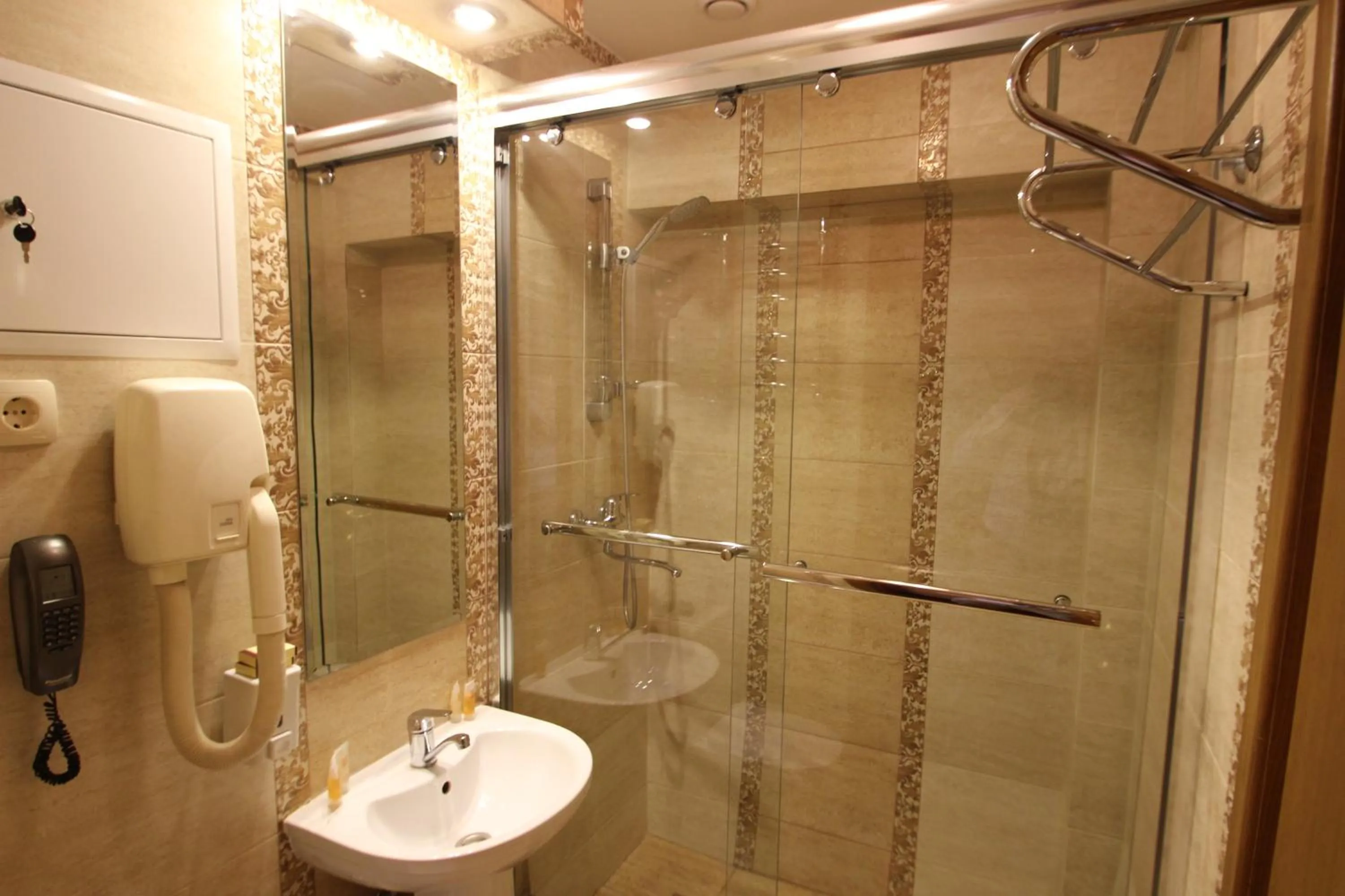 Shower in Hotel Uyut Almaty