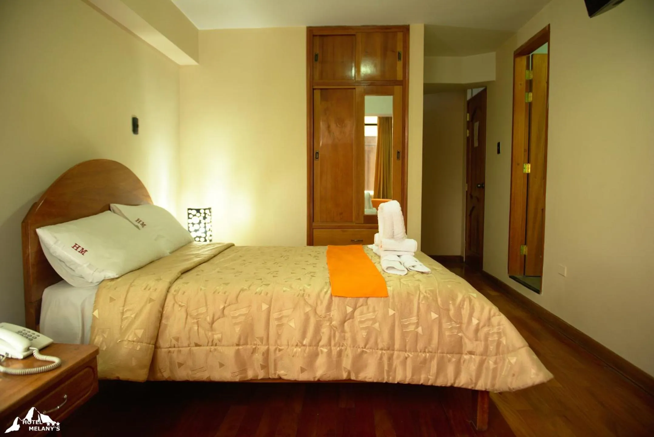 Bed in Hotel Melanys