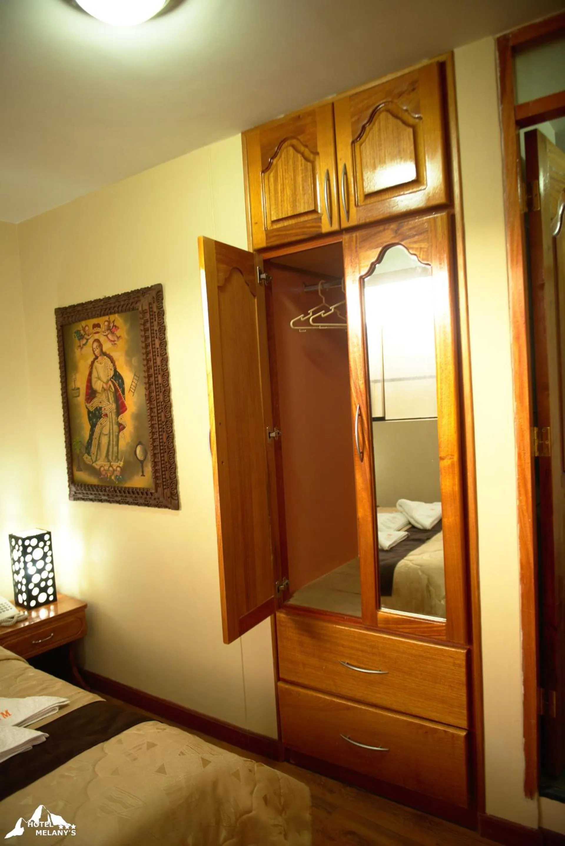 Bed in Hotel Melanys