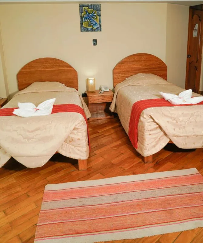 Bed in Hotel Melanys