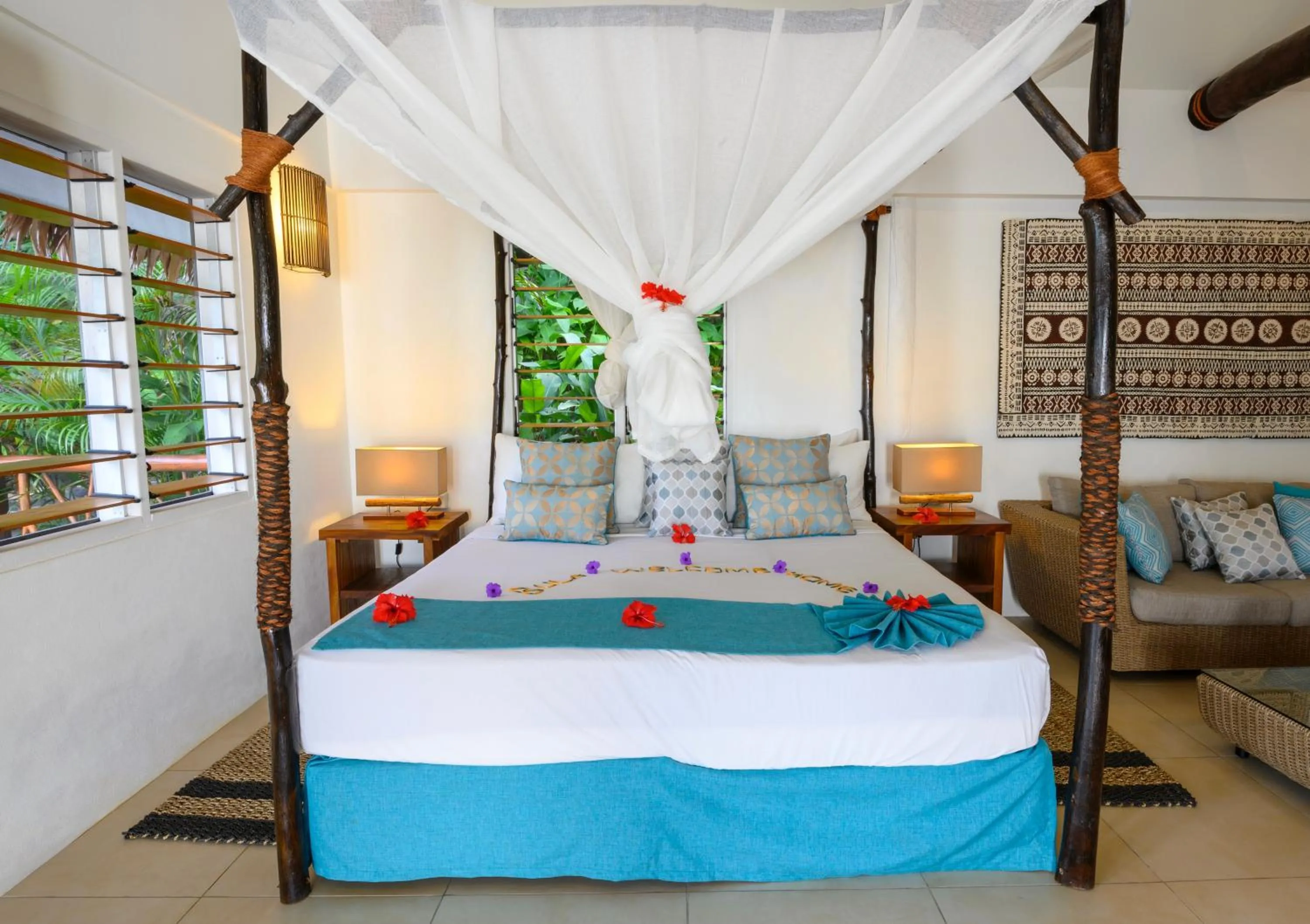 Bed in Tropica Island Resort-Adults Only