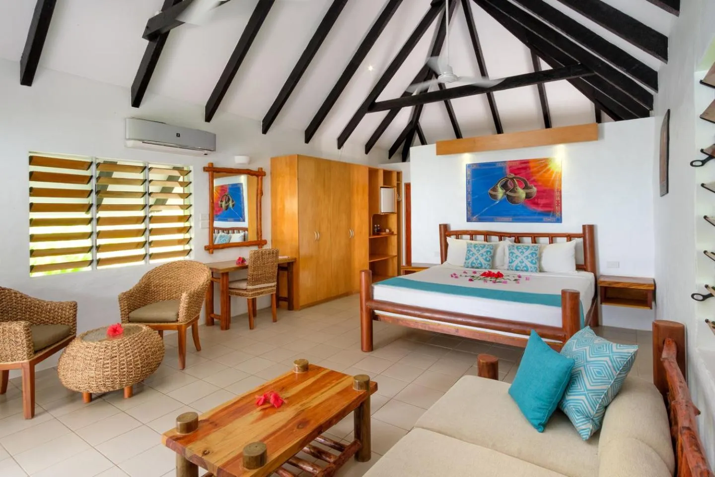 Photo of the whole room, Bed in Tropica Island Resort-Adults Only