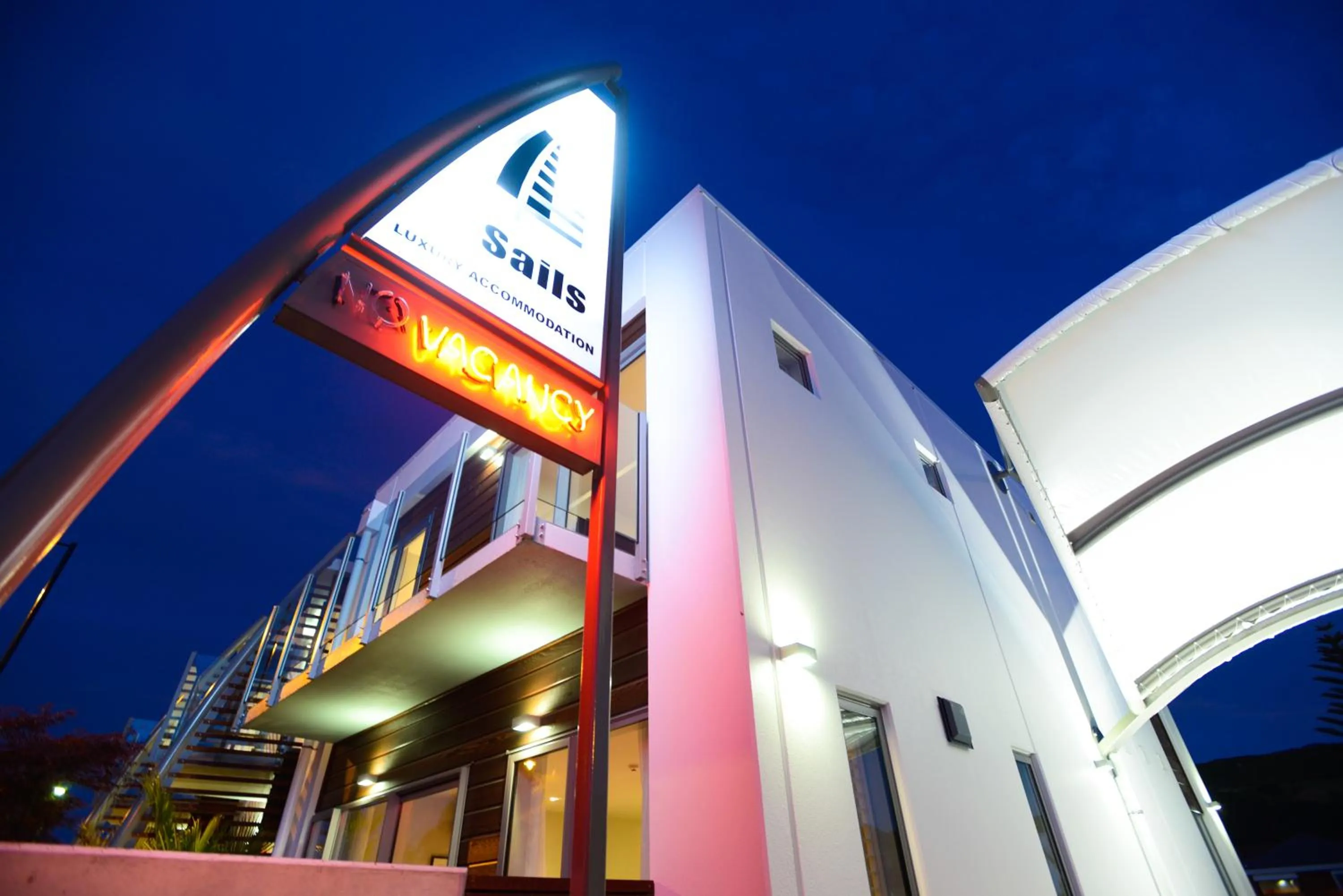 Facade/entrance in The Sails Nelson