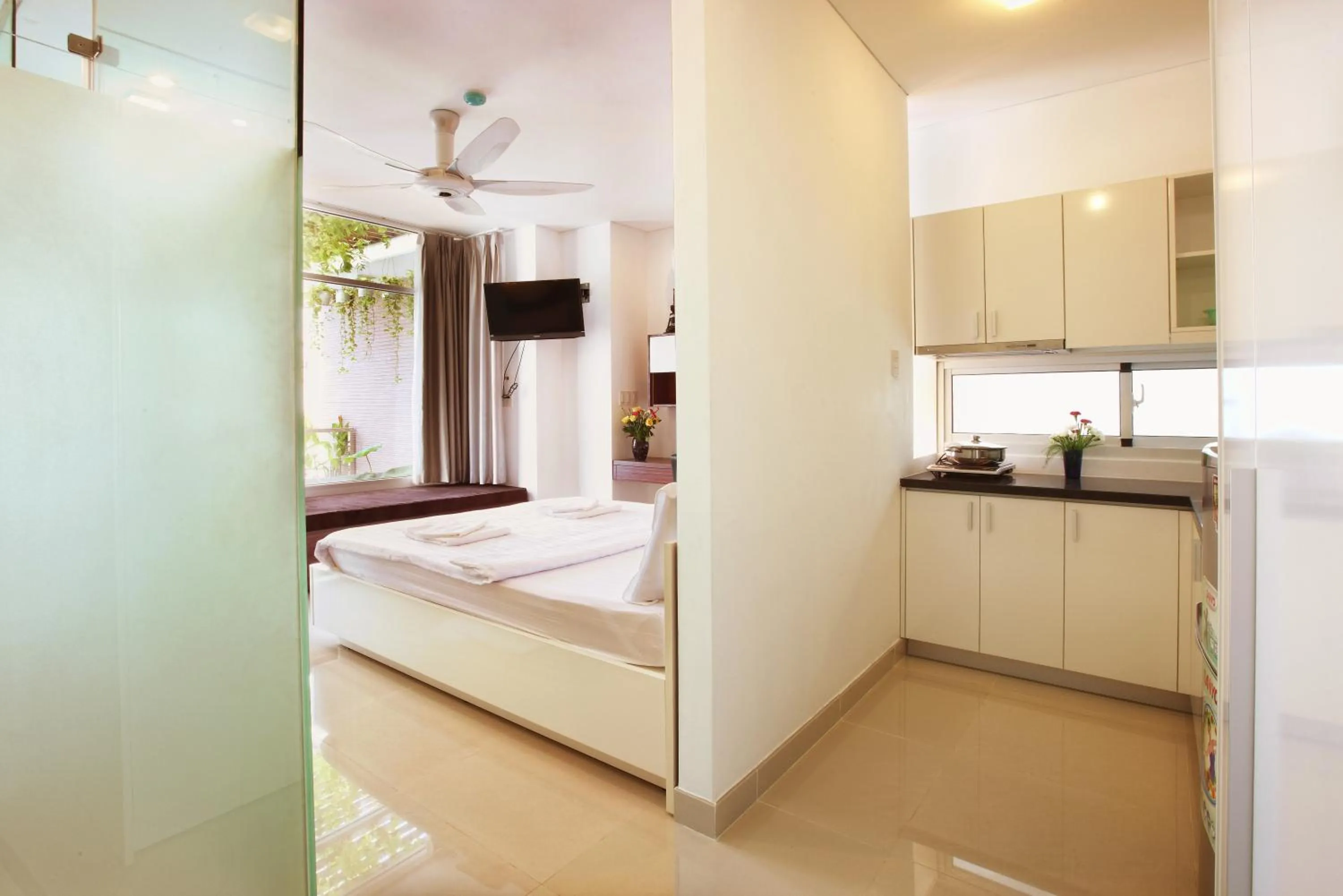 Bed in Yellow House Saigon