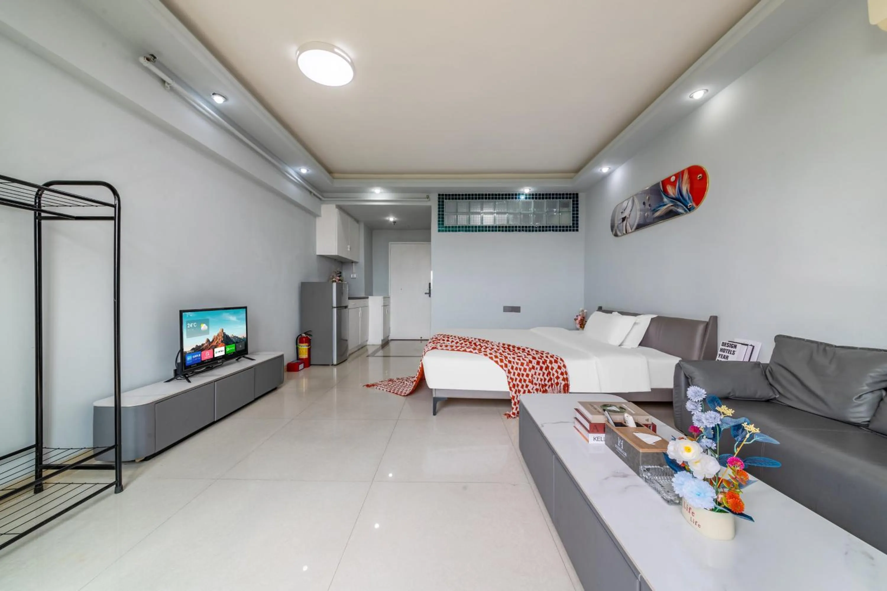 Bed in Mihua Times You Apartment