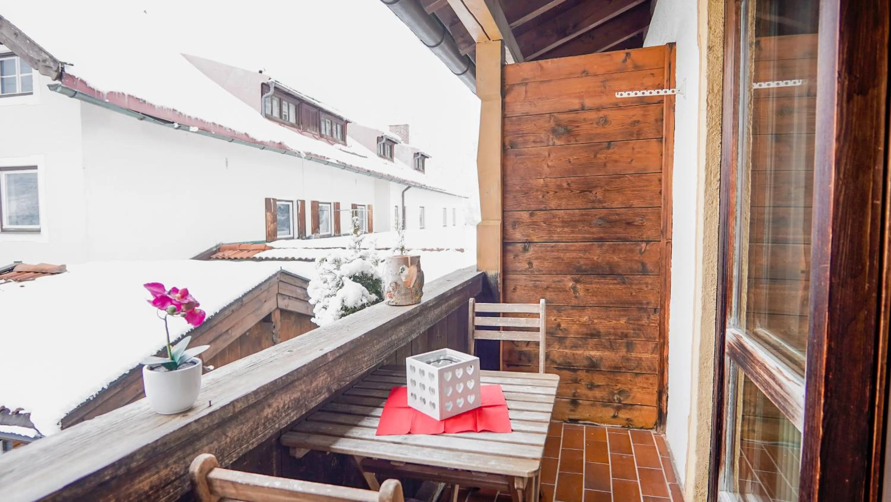 Balcony/Terrace in Landgasthof zum Papyrer - Erholung im Urlaubsgebiet