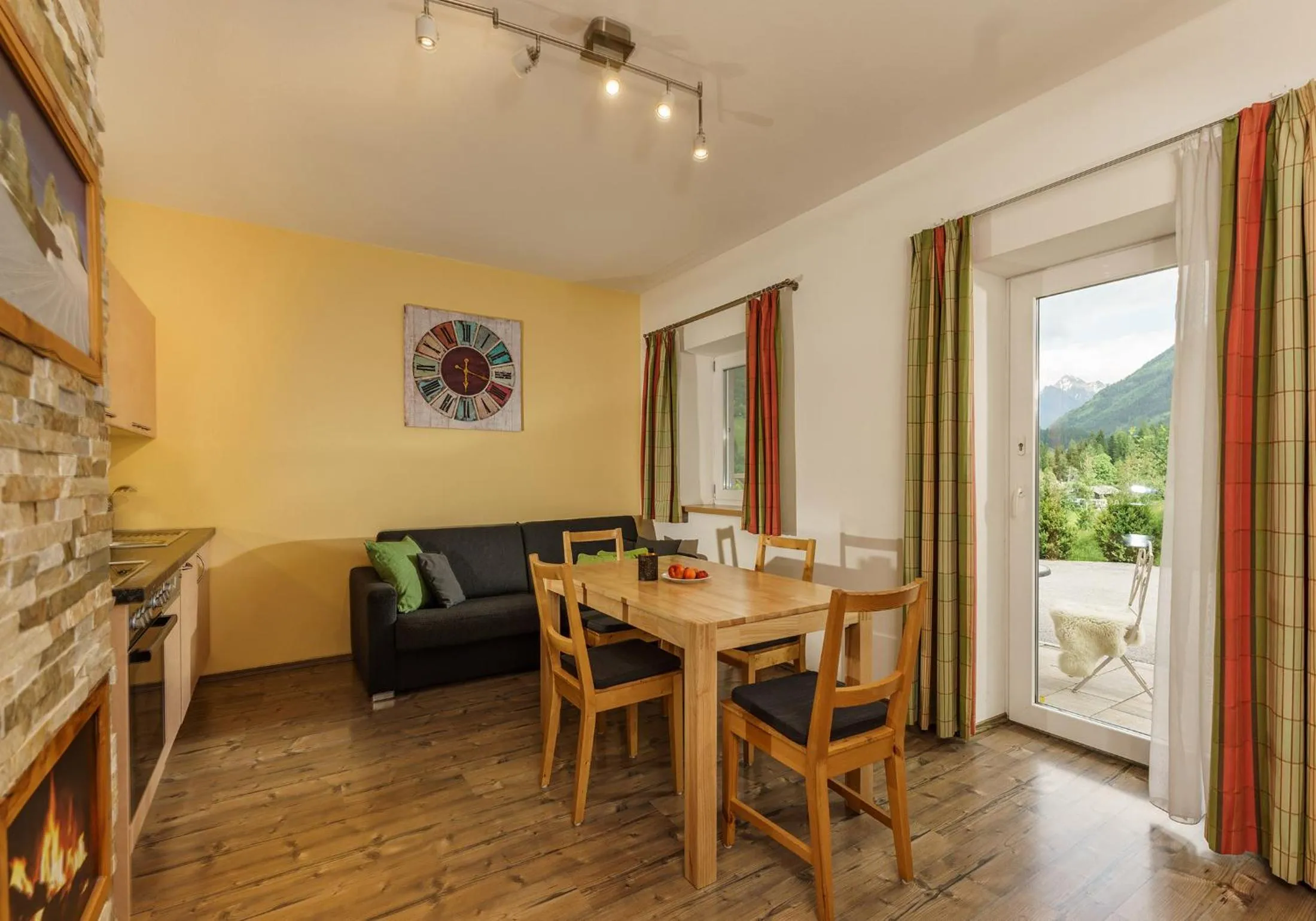 Kitchen or kitchenette in Appartements Naturnah