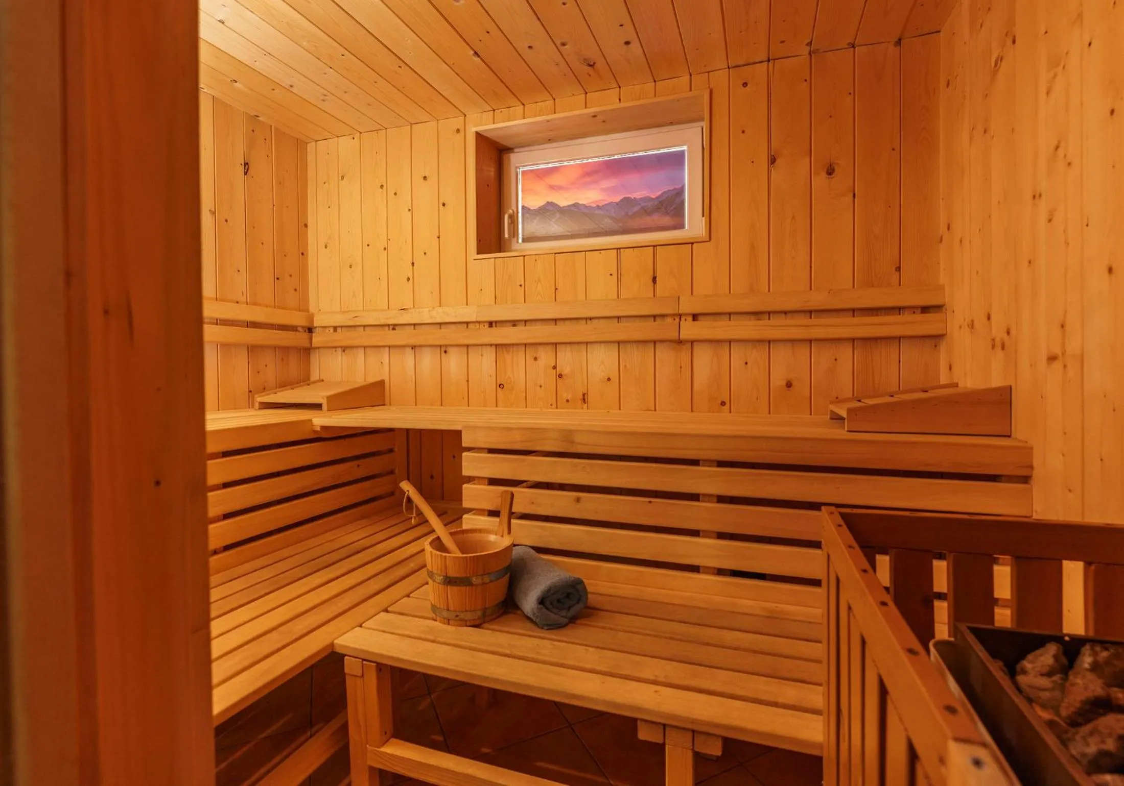 Sauna in Appartements Naturnah